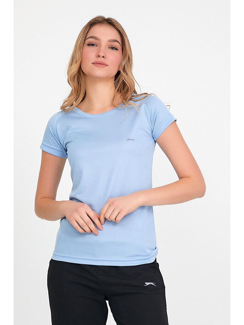 SLAZENGER Açık Mavi RELAX Kadın Kısa Kol T-Shirt Açık Mavi - 1