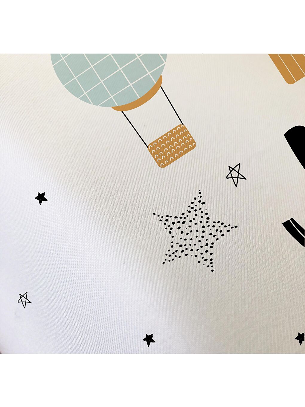 Karışık Uçan Balon desen çift taraf baskılı tek kişilik/çocuk nevresim seti  160x220 cm-3