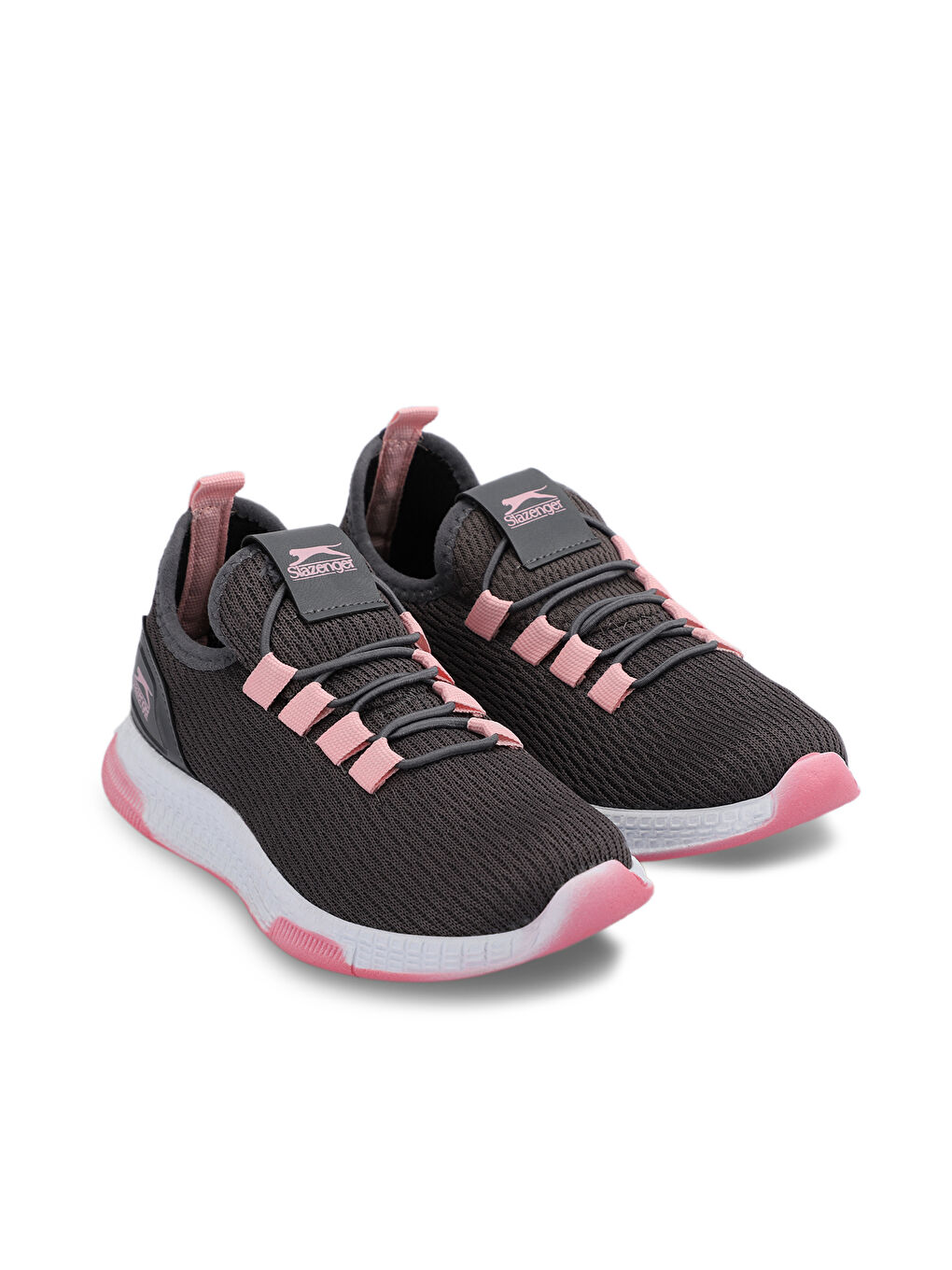SLAZENGER ABENA I Kız Çocuk Sneaker Ayakkabı Koyu Gri / Pembe - 1