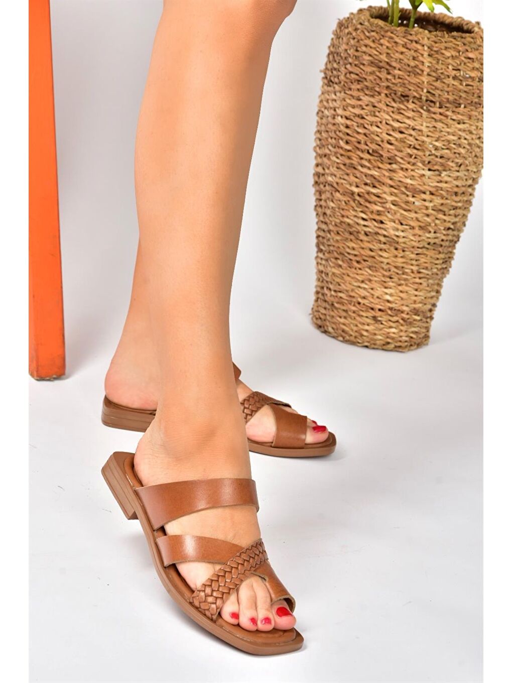 Kahverengi P291039603 Taba Kadın Terlik