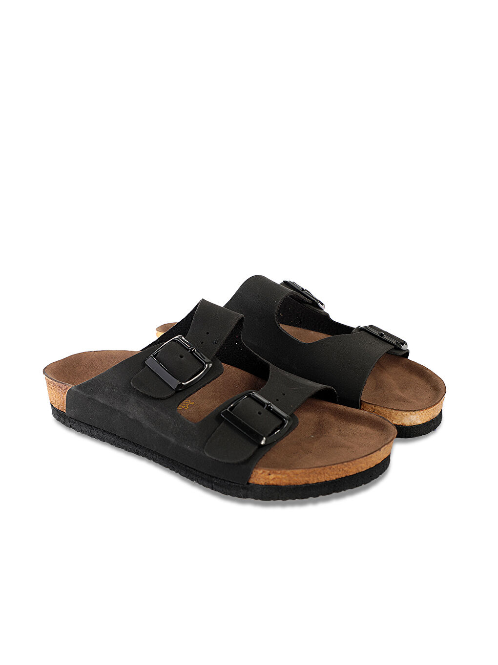 LENS Kadın Terlik Siyah Nubuk-2