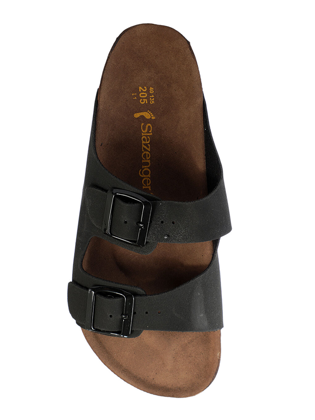 LENS Kadın Terlik Siyah Nubuk-4