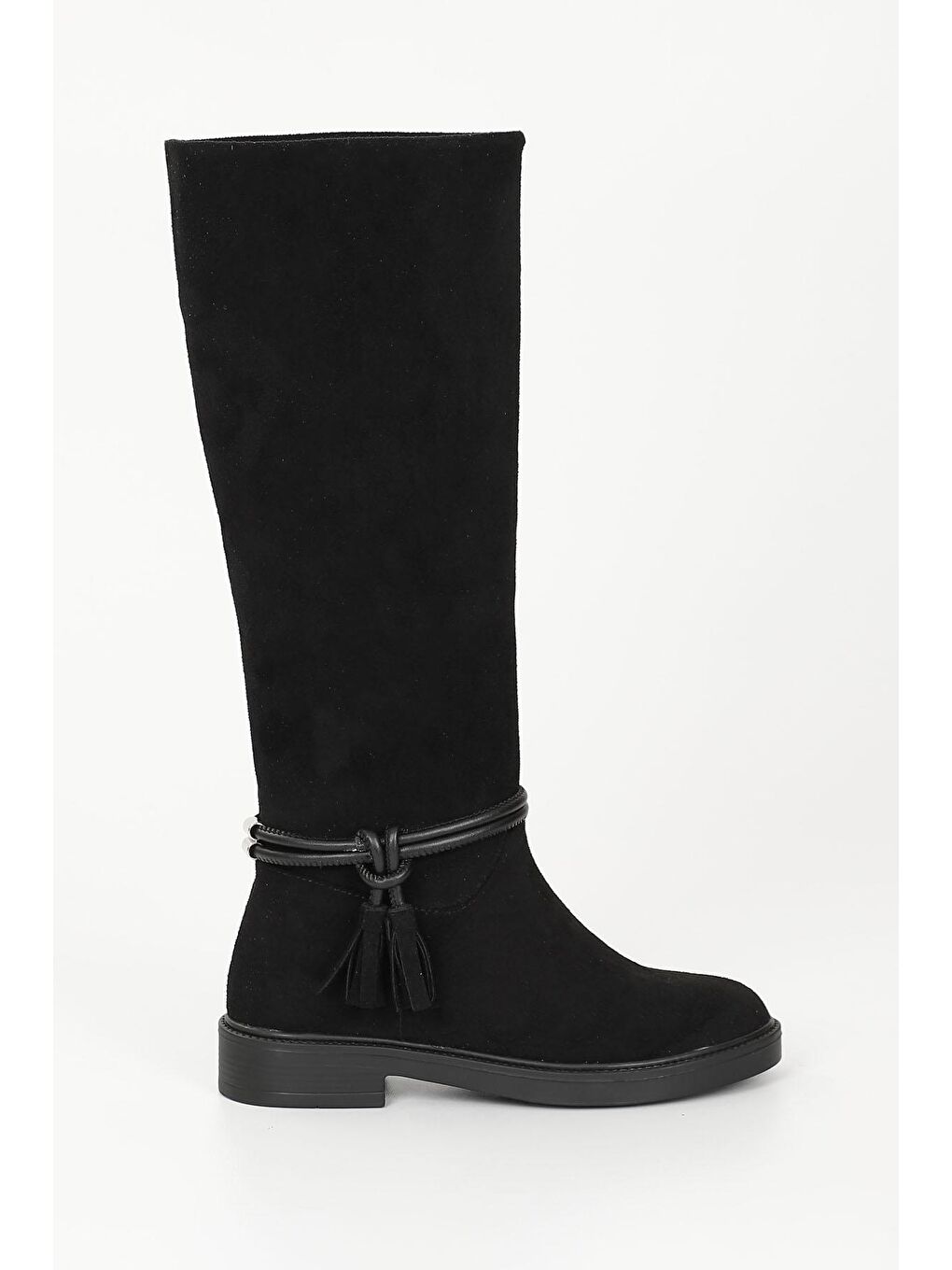 Siyah SİYAH  Yuvarlak Burun Kadın Günlük Çizme 34032-3