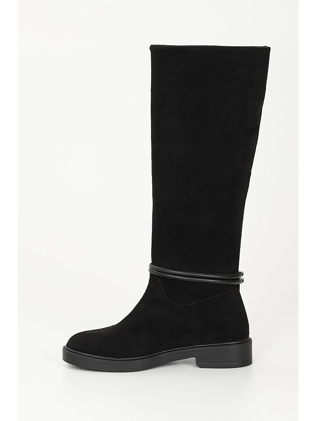 Siyah SİYAH  Yuvarlak Burun Kadın Günlük Çizme 34032-5