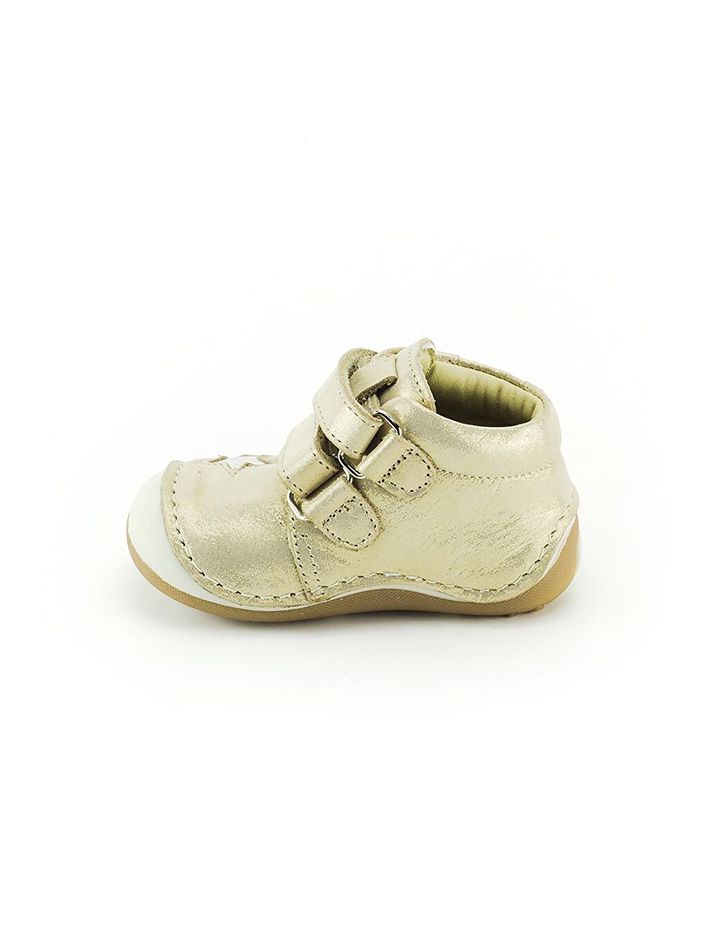 Kız Çocuk Bej Simli Deri Ortopedik Destekli İlk Adım Bot-2