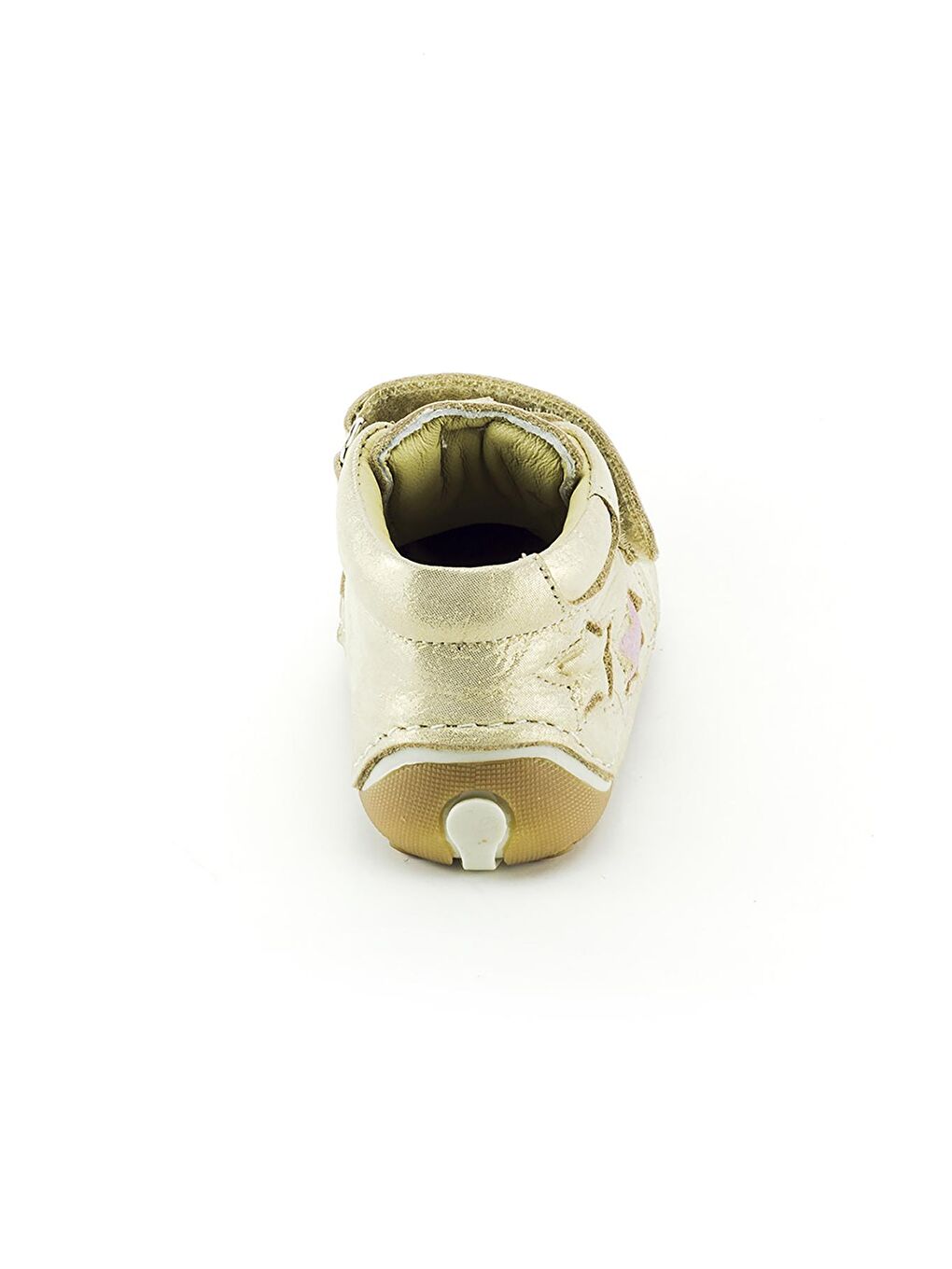 Kız Çocuk Bej Simli Deri Ortopedik Destekli İlk Adım Bot-4