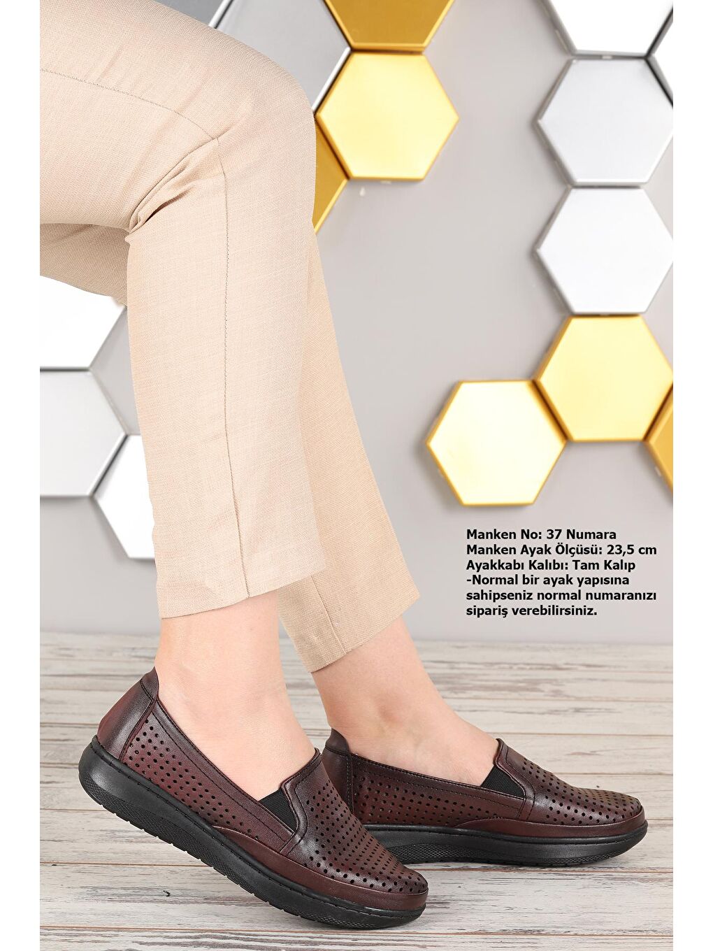 Bordo Rahat Konfor Özel Topuk Jeli Anne Günlük Ayakkabı Y14-1-2