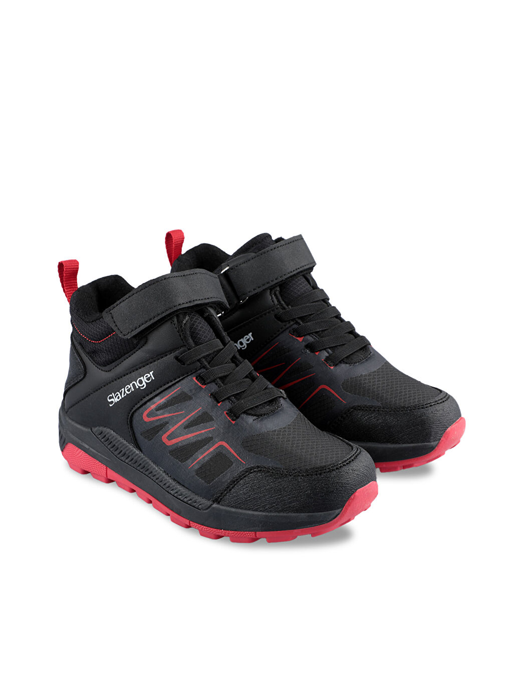 KENTON I Unisex Çocuk Bot Siyah / Kırmızı-1