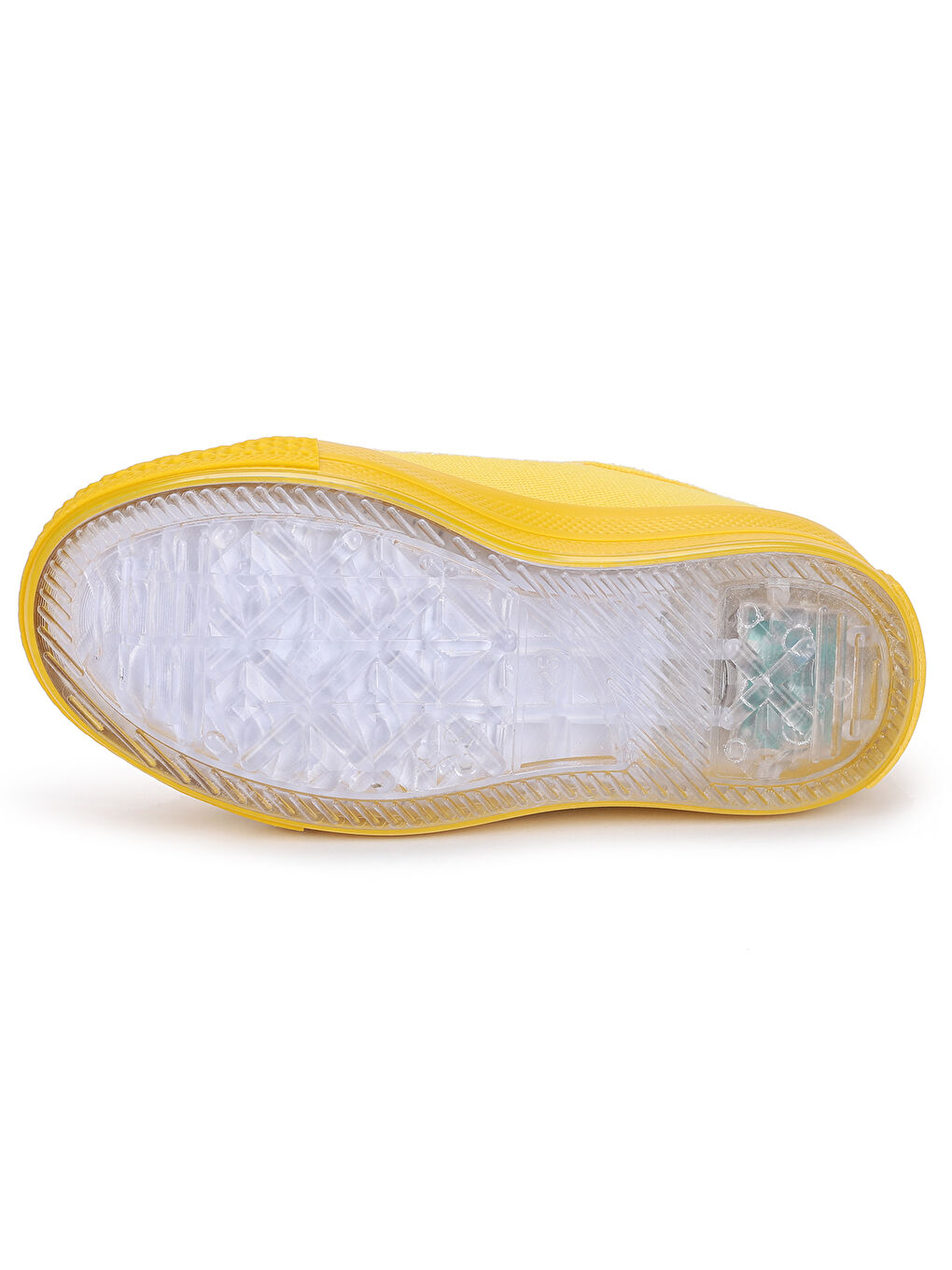 Sarı Renkli Sargı Işıklı Kız/Erkek Çocuk Keten Spor Ayakkabı Alf 133-5