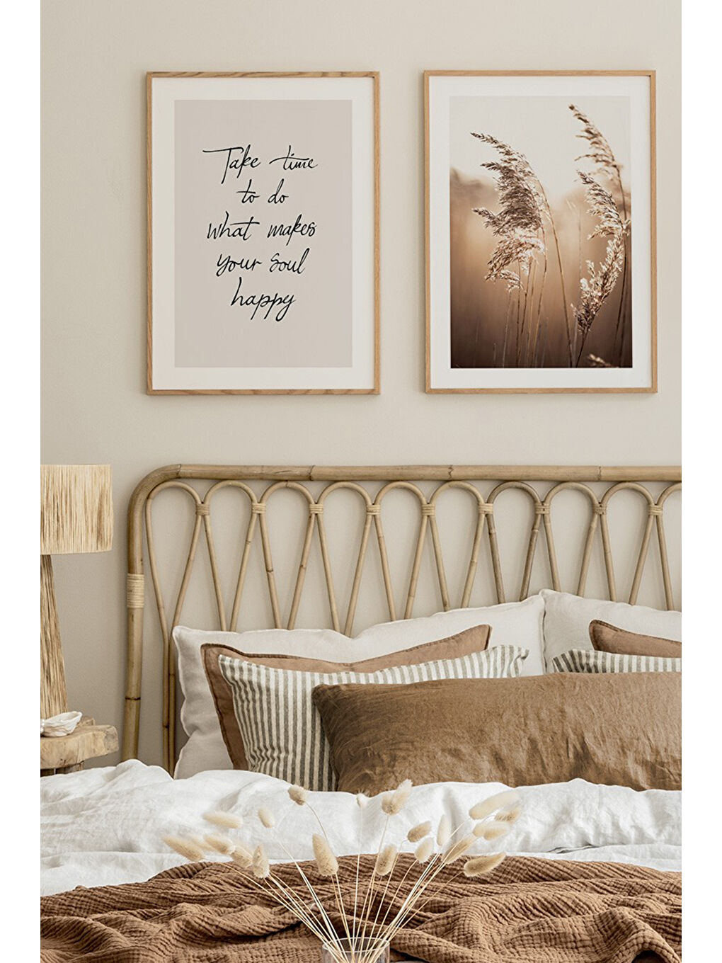 Beyaz 2 Parça Ahşap Çerçeve Görünümlü Mdf Tablo Seti 20x30 Cm - Model 22 - ERSY2MDFMODEL22-3348