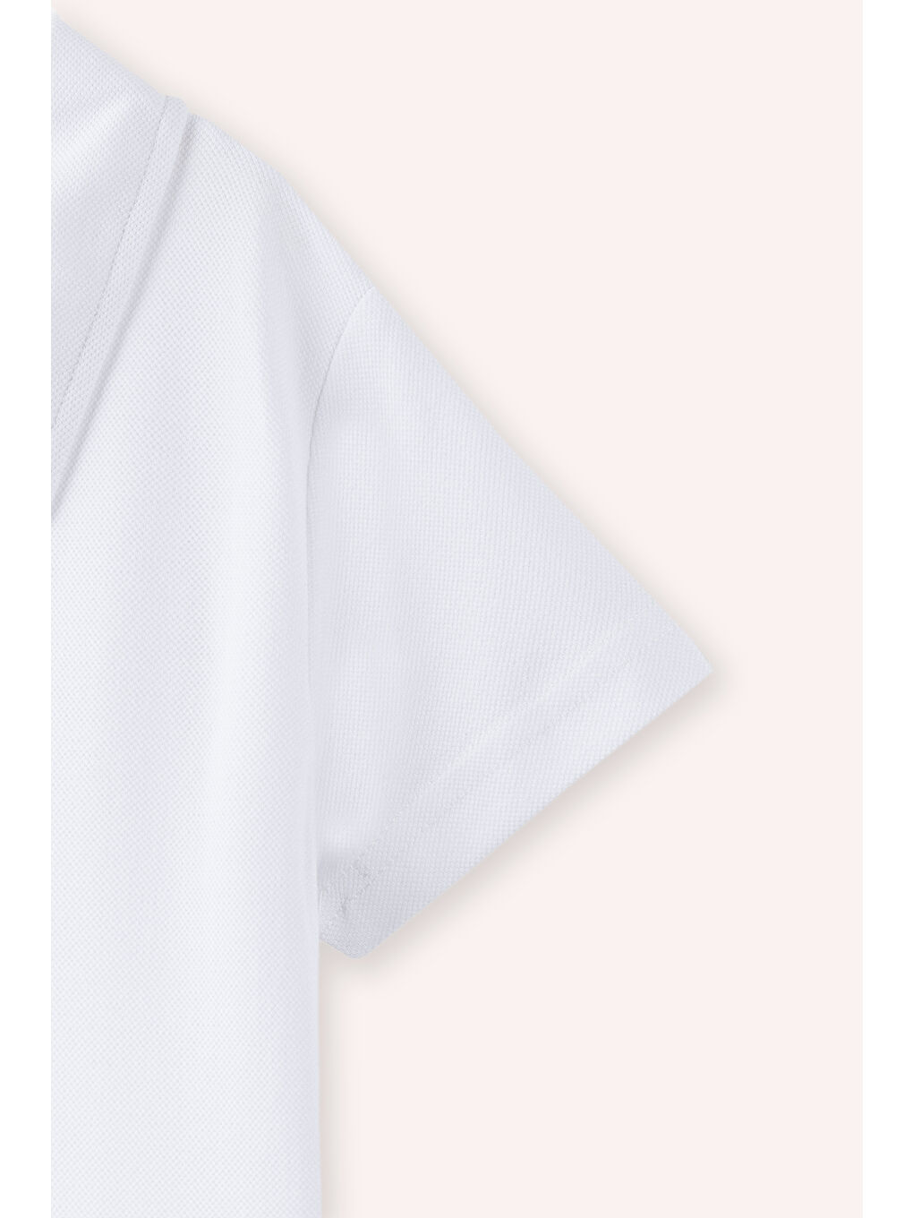 Unisex Çocuk Beyaz Polo Yaka Tişört-2