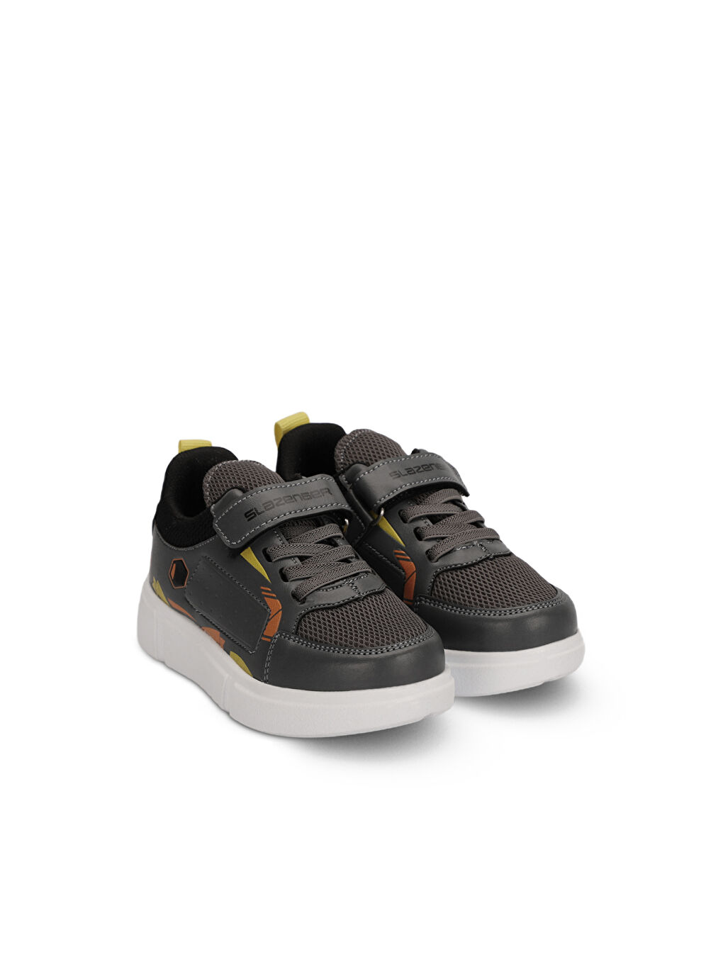 SLAZENGER KEPA IN Erkek Çocuk Sneaker Ayakkabı Koyu Gri / Sarı - 1