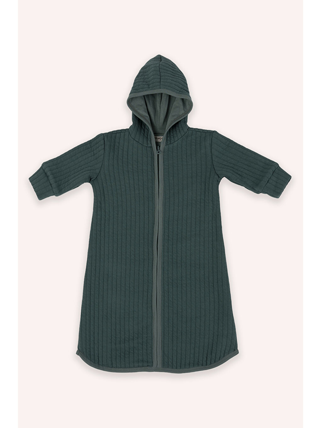 Kız Bebek Fermuarlı Yeşil Tulum