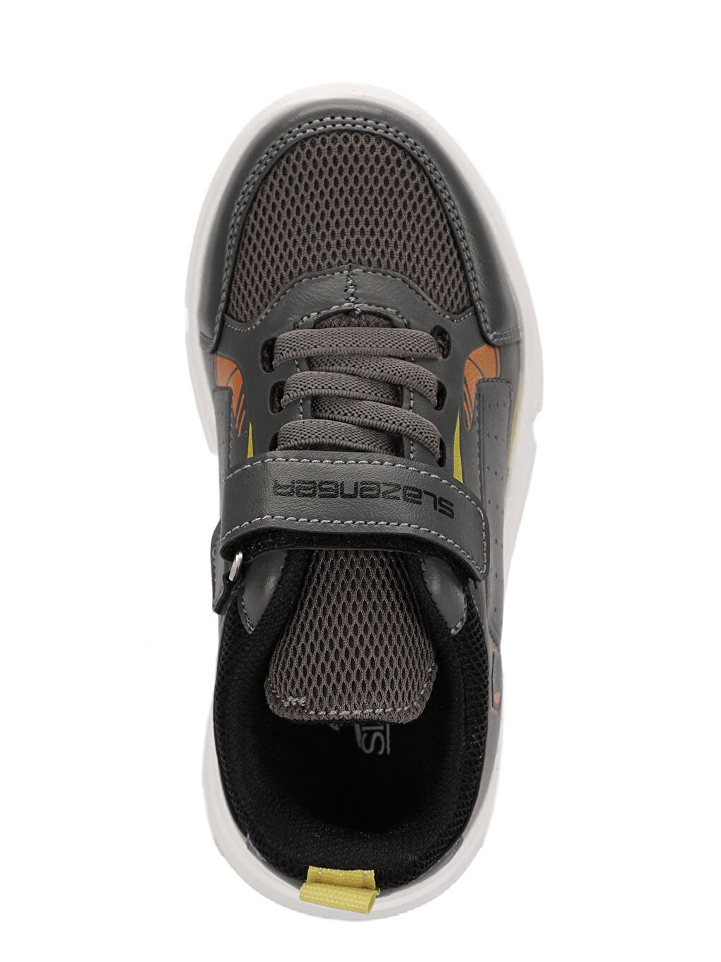 SLAZENGER KEPA IN Erkek Çocuk Sneaker Ayakkabı Koyu Gri / Sarı - 4