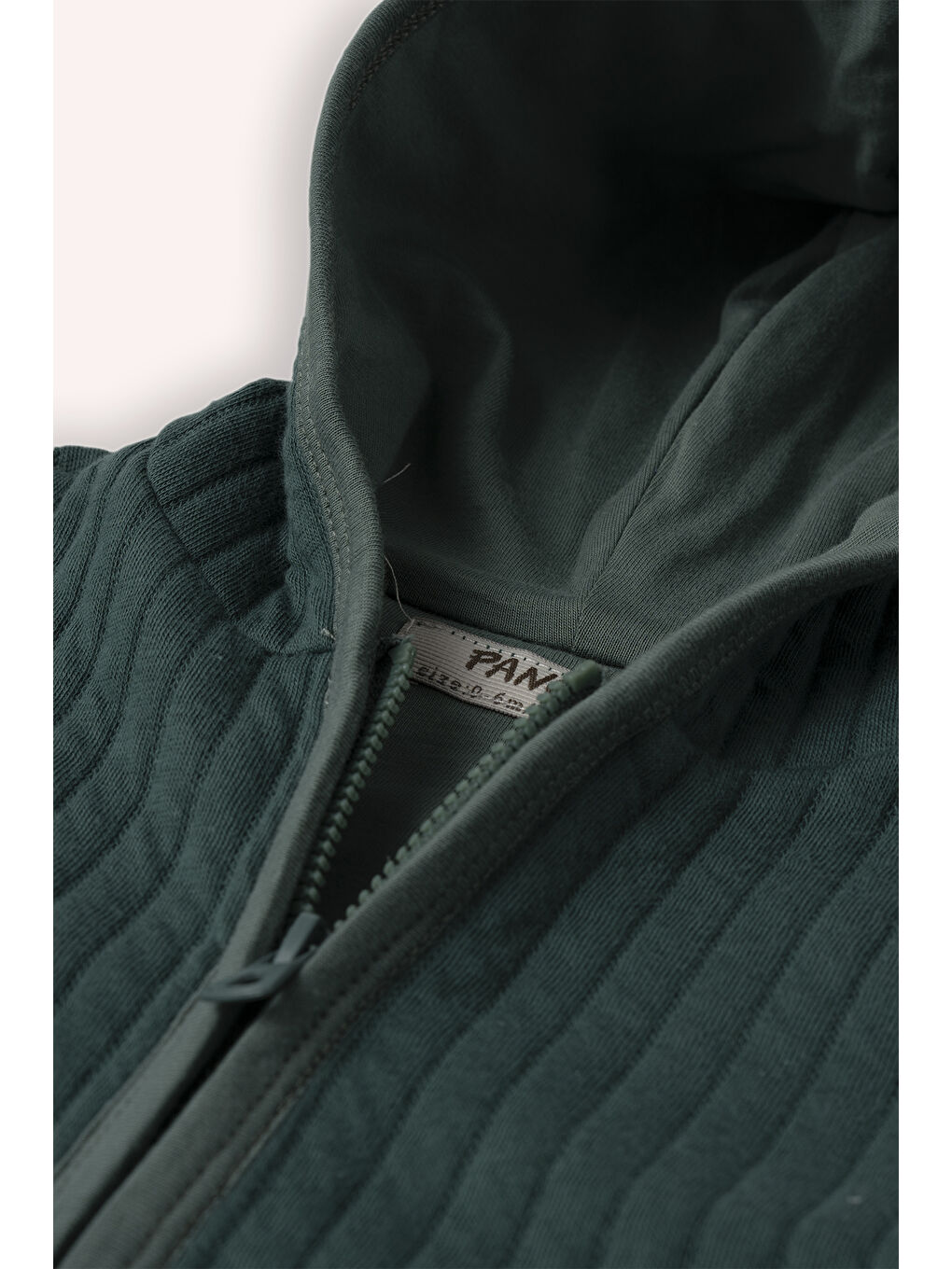 Kız Bebek Fermuarlı Yeşil Tulum-1