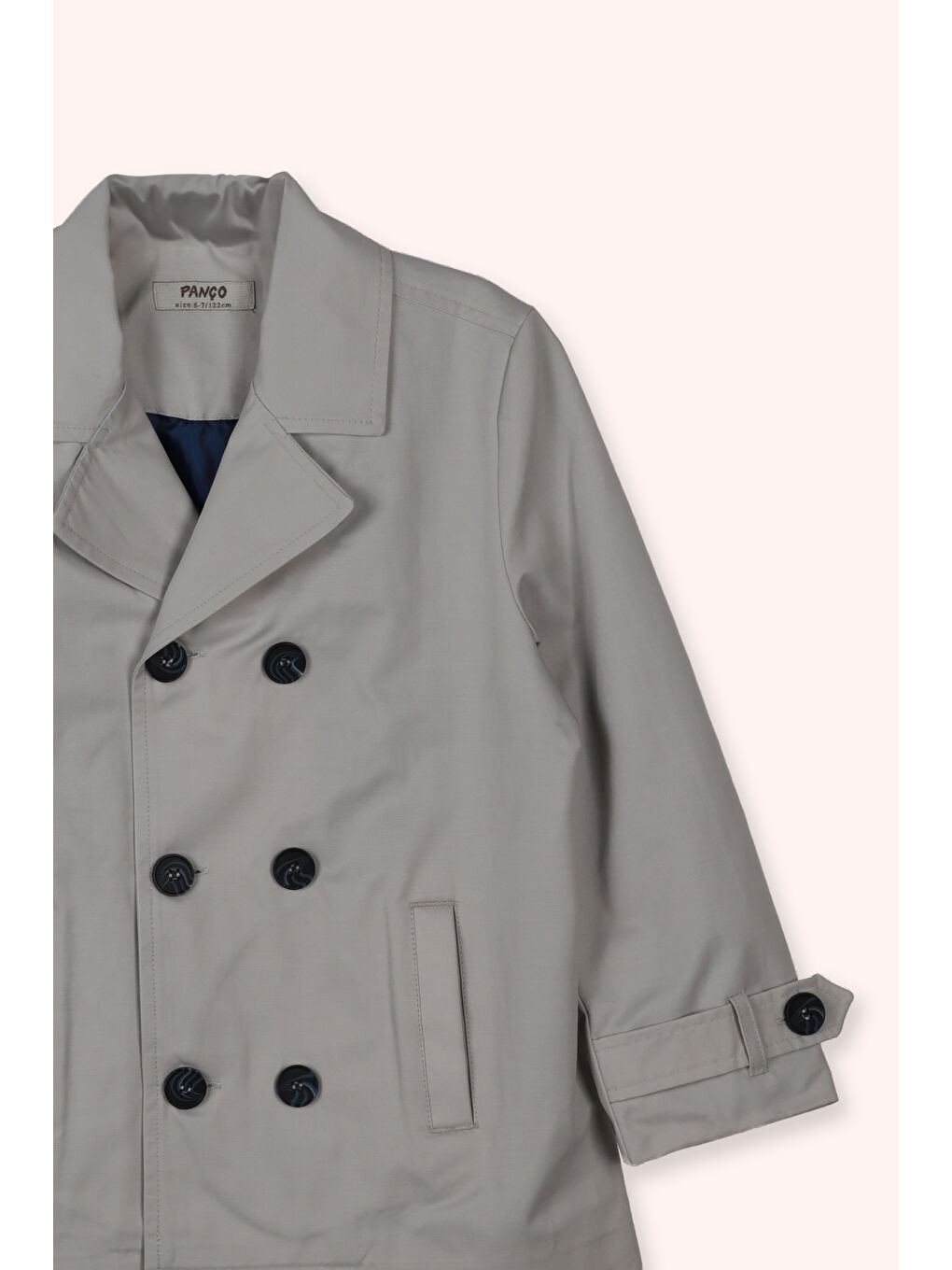 Erkek Çocuk Gri Trençkot-1