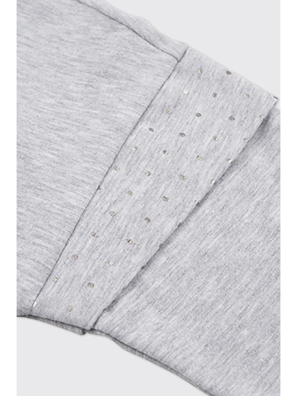 Kız Bebek Uzun Kollu Gri-Melanj Tişört-2