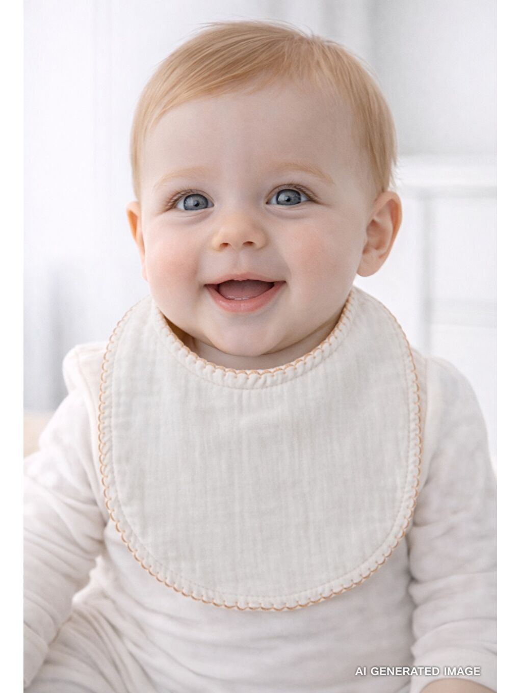 Bürümcük Müslin Önlük Ekru