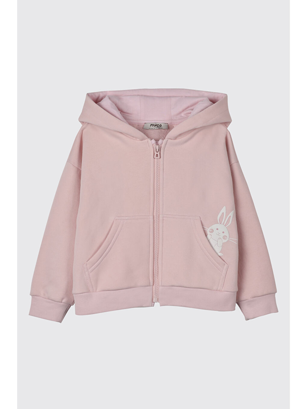Kız Bebek Kapüşonlu Pembe Sweatshirt