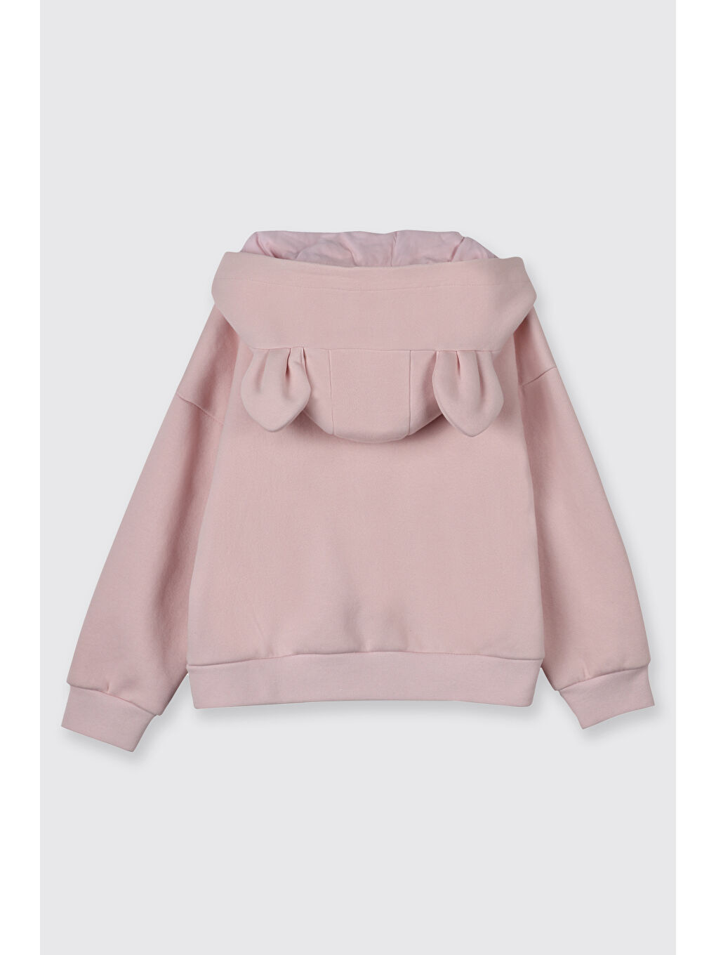 Kız Bebek Kapüşonlu Pembe Sweatshirt-2