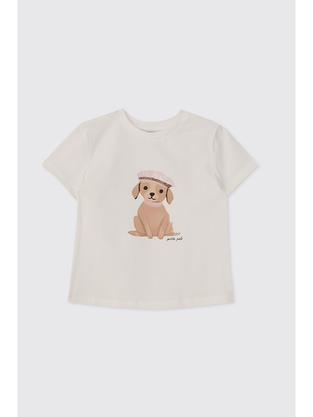 Kız Bebek Kısa Kollu Beyaz Tişört