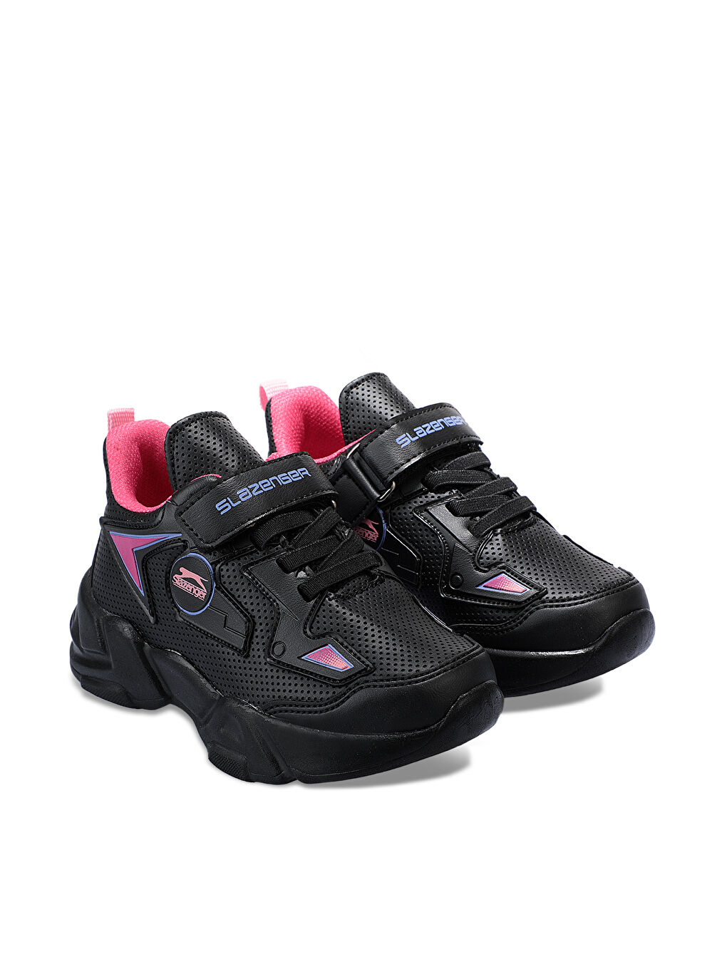 SLAZENGER KASUMI Kız Çocuk Sneaker Ayakkabı Siyah / Fuşya-1