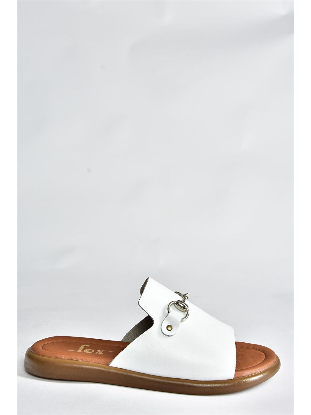 P291009303 Beyaz Kadın Terlik-4