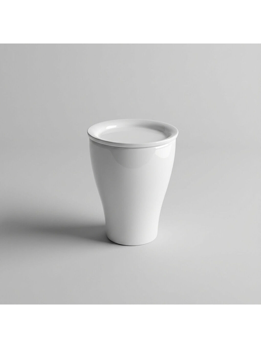 Ekru Kapaklı Mug Bardak 300 CC-3