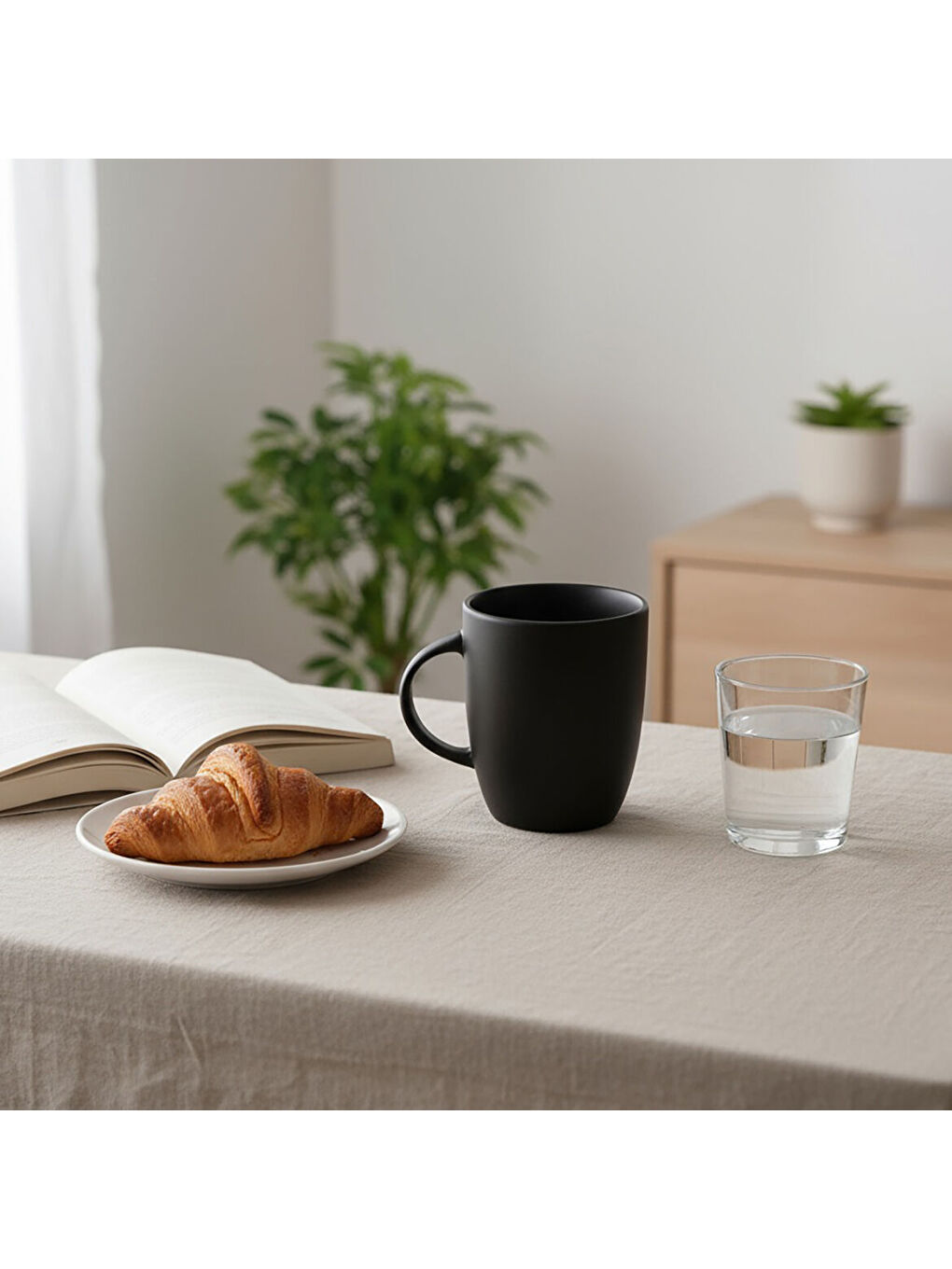 Ekru Elit Black Matt 2 Parça Mug Bardak 220 cc-2