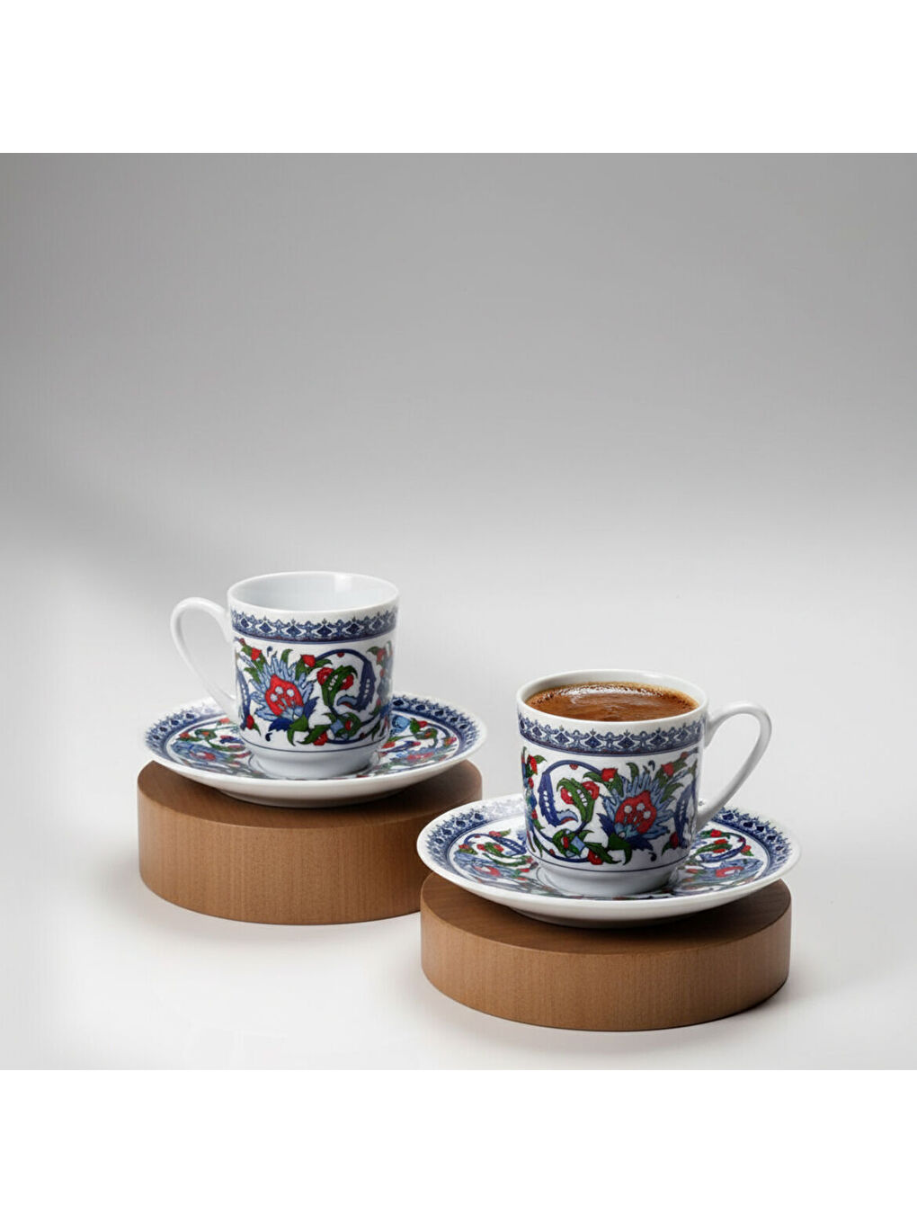 Ekru Gözde Double 4 Parça 2 Kişilik Kahve Fincan Takımı 60932-1