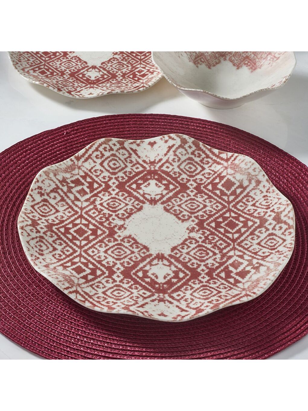 Ekru Nesrin 12 Parça 4 Kişilik Yemek Takımı 18643-2