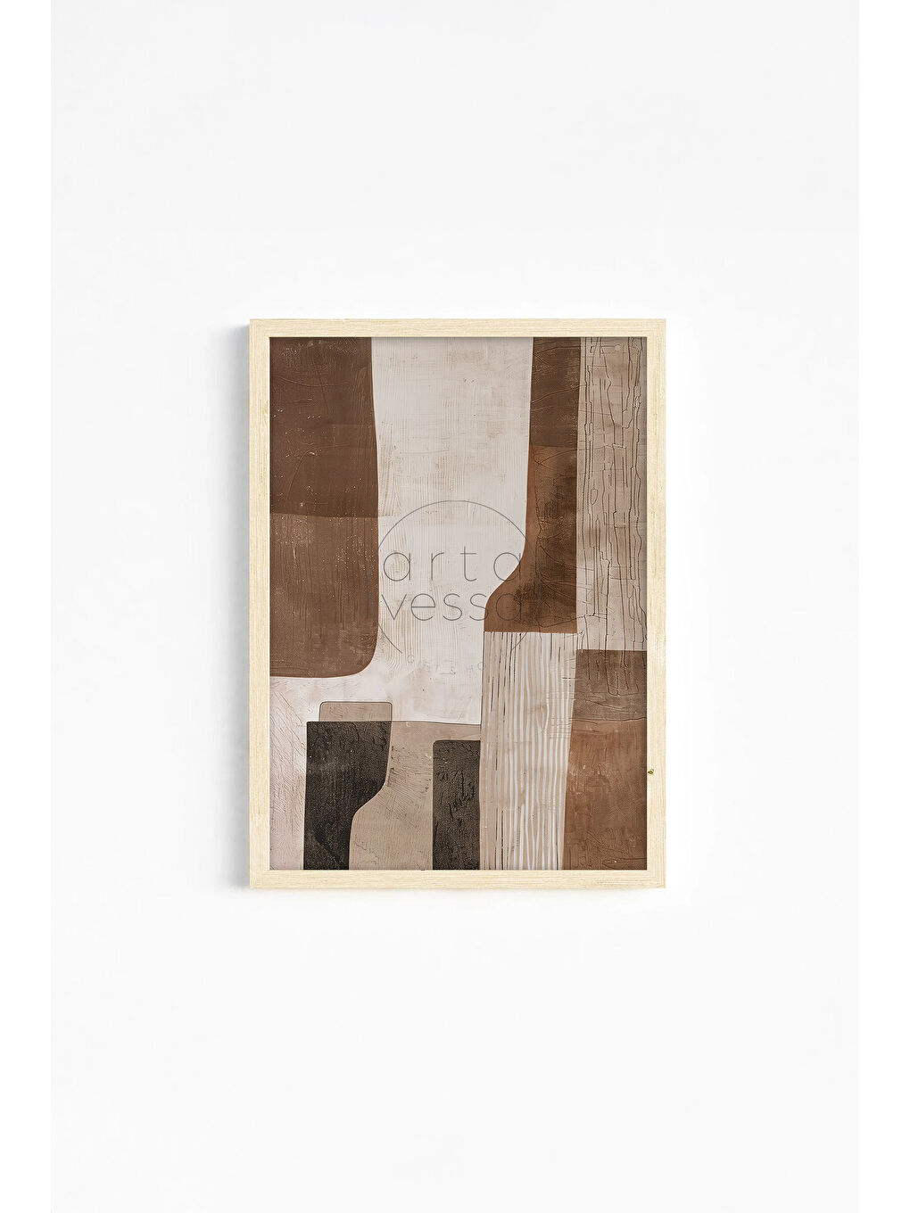 Beyaz Gerçek Ahşap Çerçeveli 3 Parça 3D Poster Tablo Seti - ERSY3SET12 - ERSY3SET12-1520-3