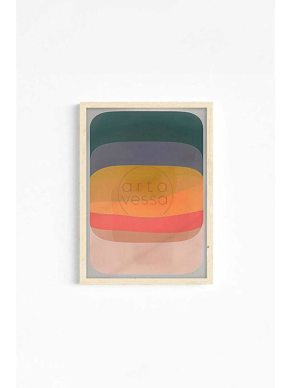 Beyaz Gerçek Ahşap Çerçeveli 3 Parça 3D Poster Tablo Seti - ERSY3SET1 - ERSY3SET1-3348-1