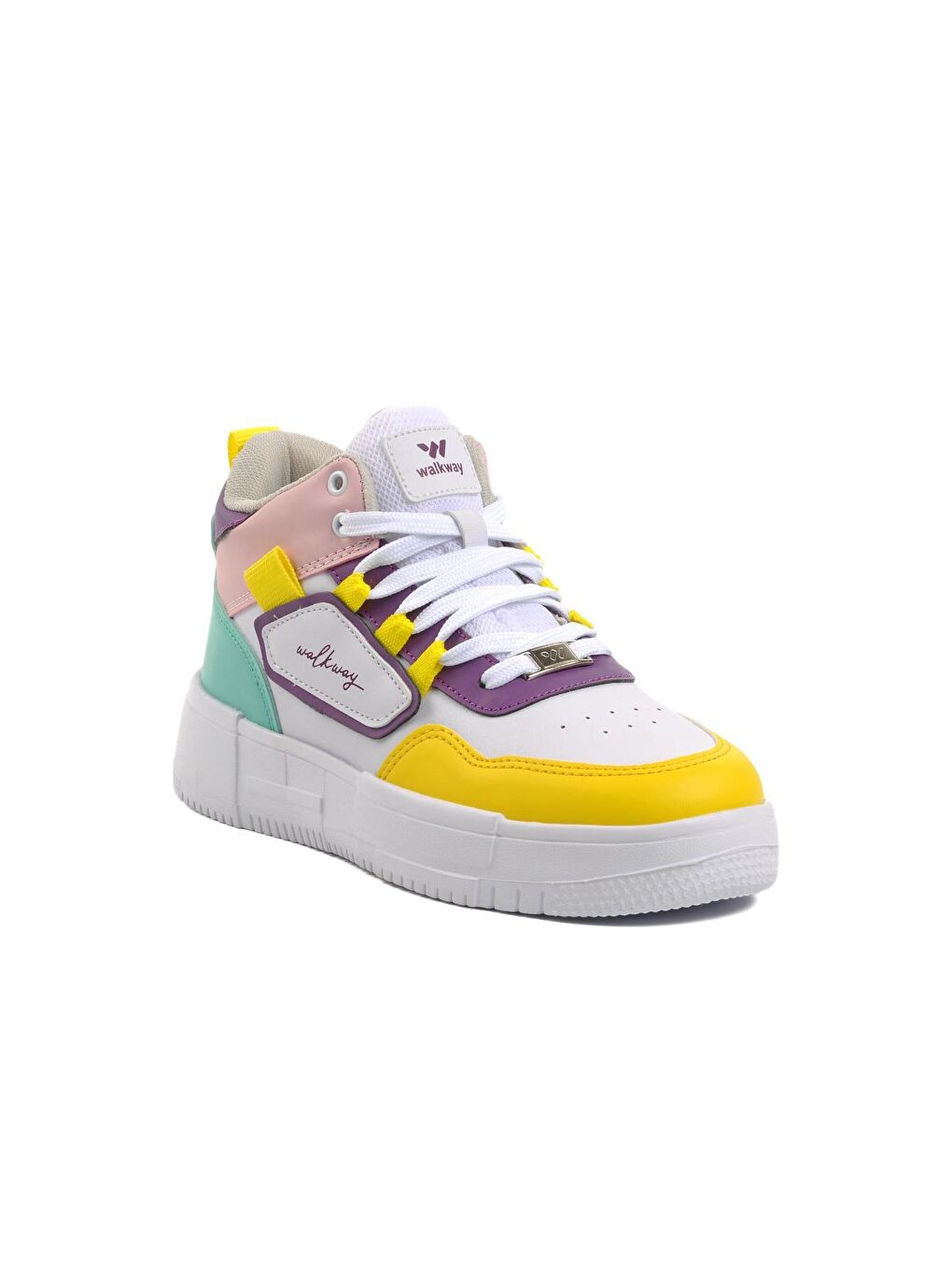 Walkway Nefertiti Beyaz-Sarı Unisex Hi Sneaker - 2