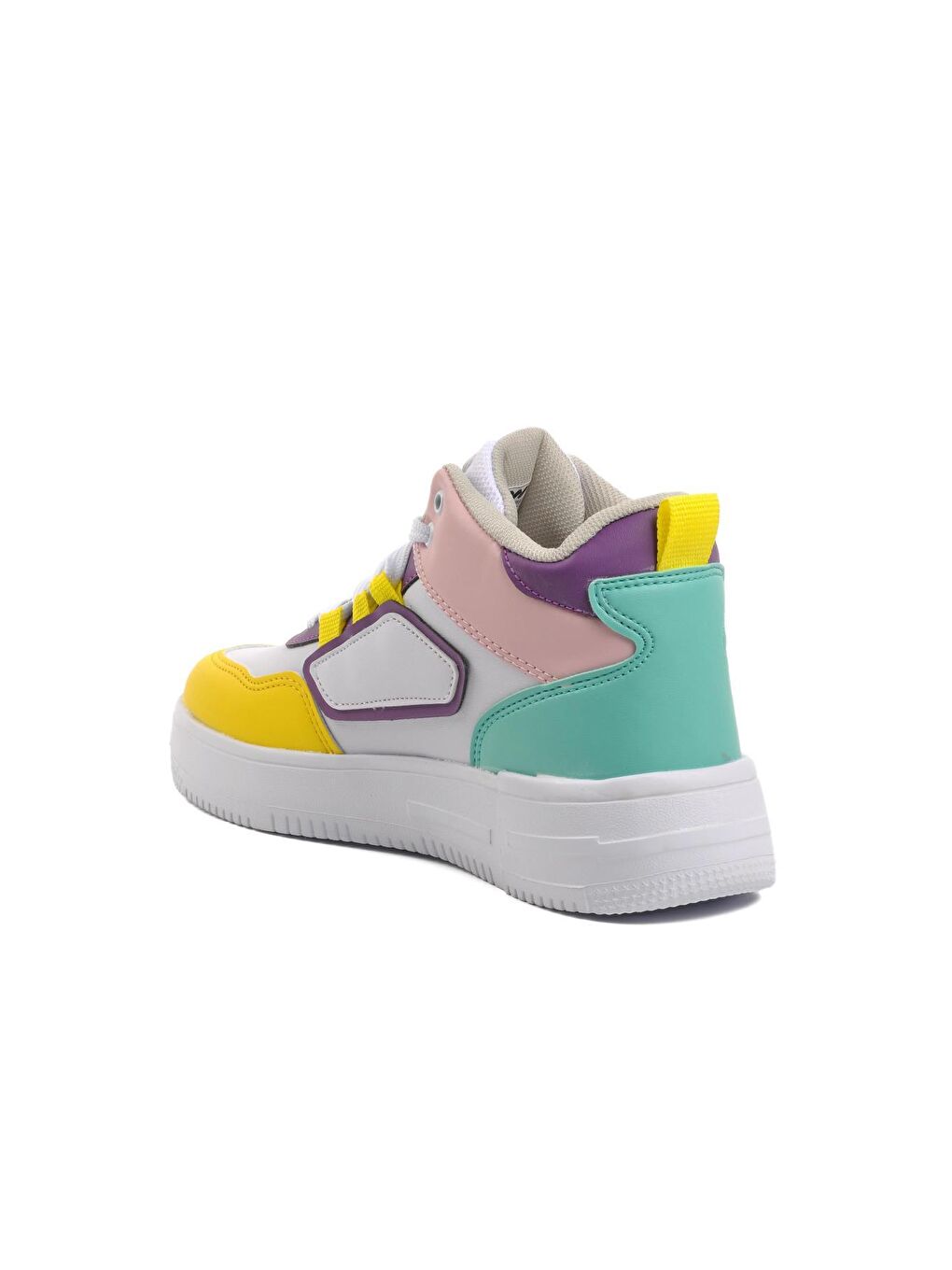 Walkway Nefertiti Beyaz-Sarı Unisex Hi Sneaker - 3