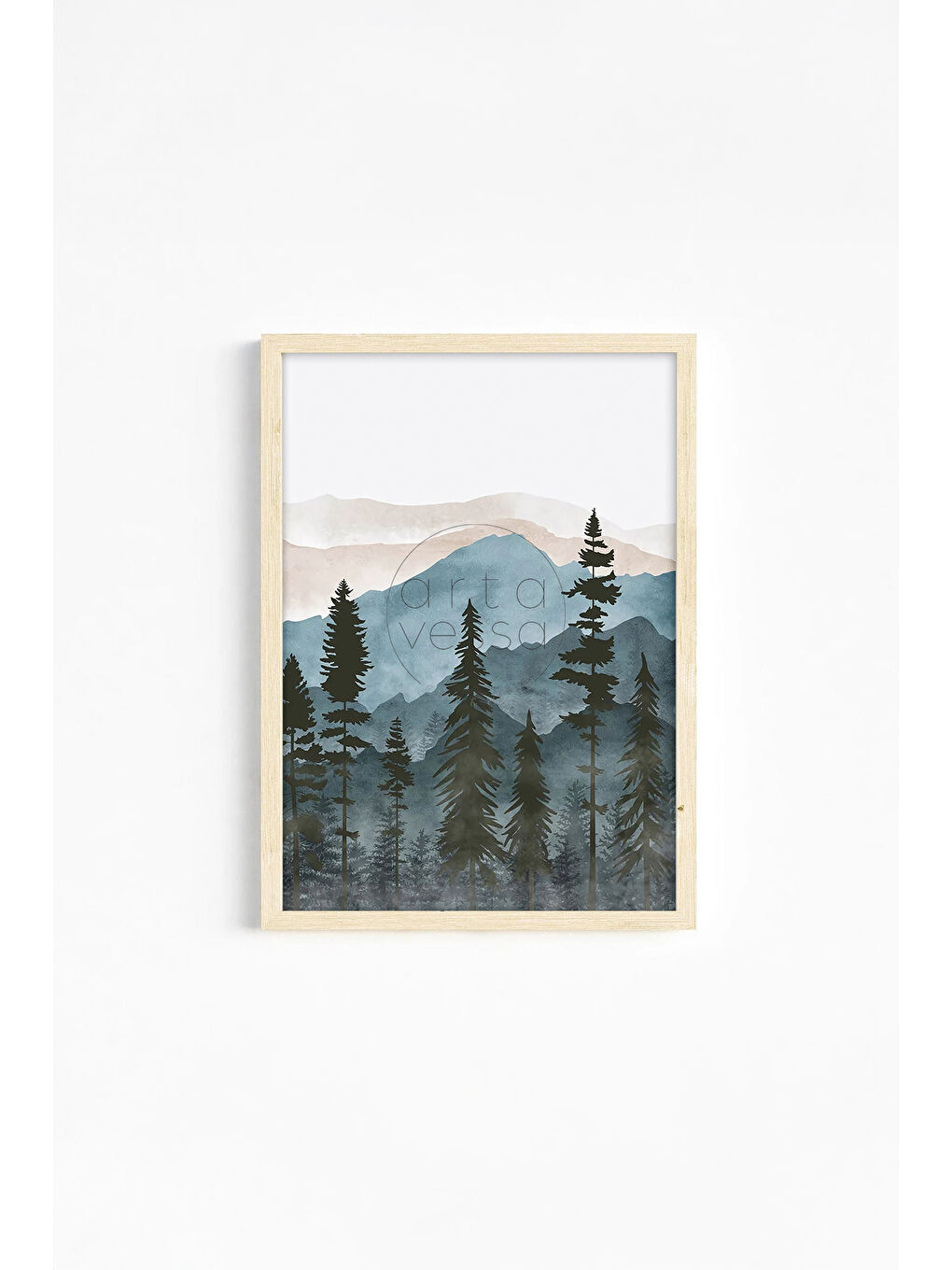 Beyaz Gerçek Ahşap Çerçeveli 3 Parça 3D Poster Tablo Seti - ERSY3SET17 - ERSY3SET17-3348-3