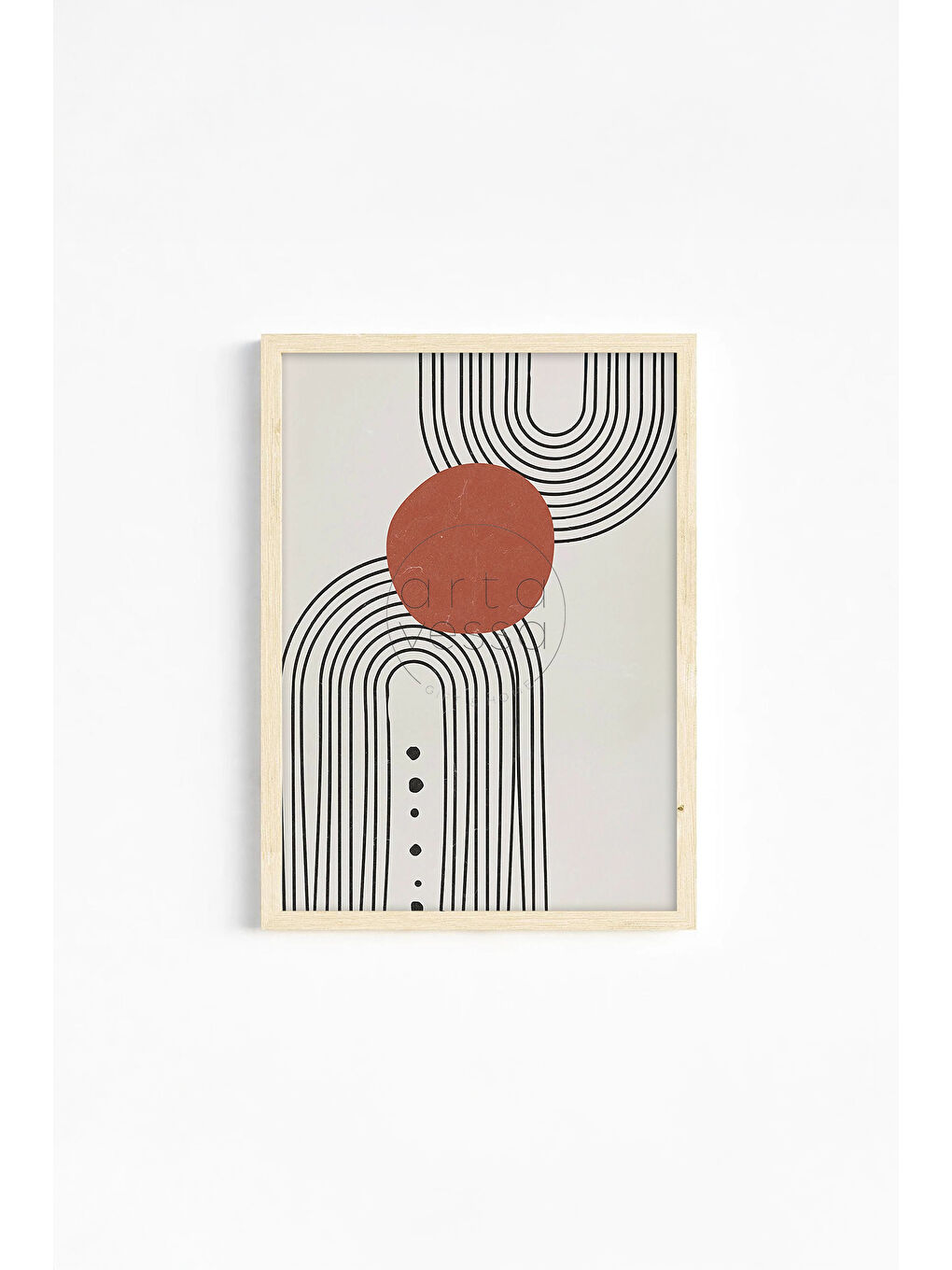 Beyaz Gerçek Ahşap Çerçeveli 3 Parça 3D Poster Tablo Seti - ERSY3SET22 - ERSY3SET22-3348-2