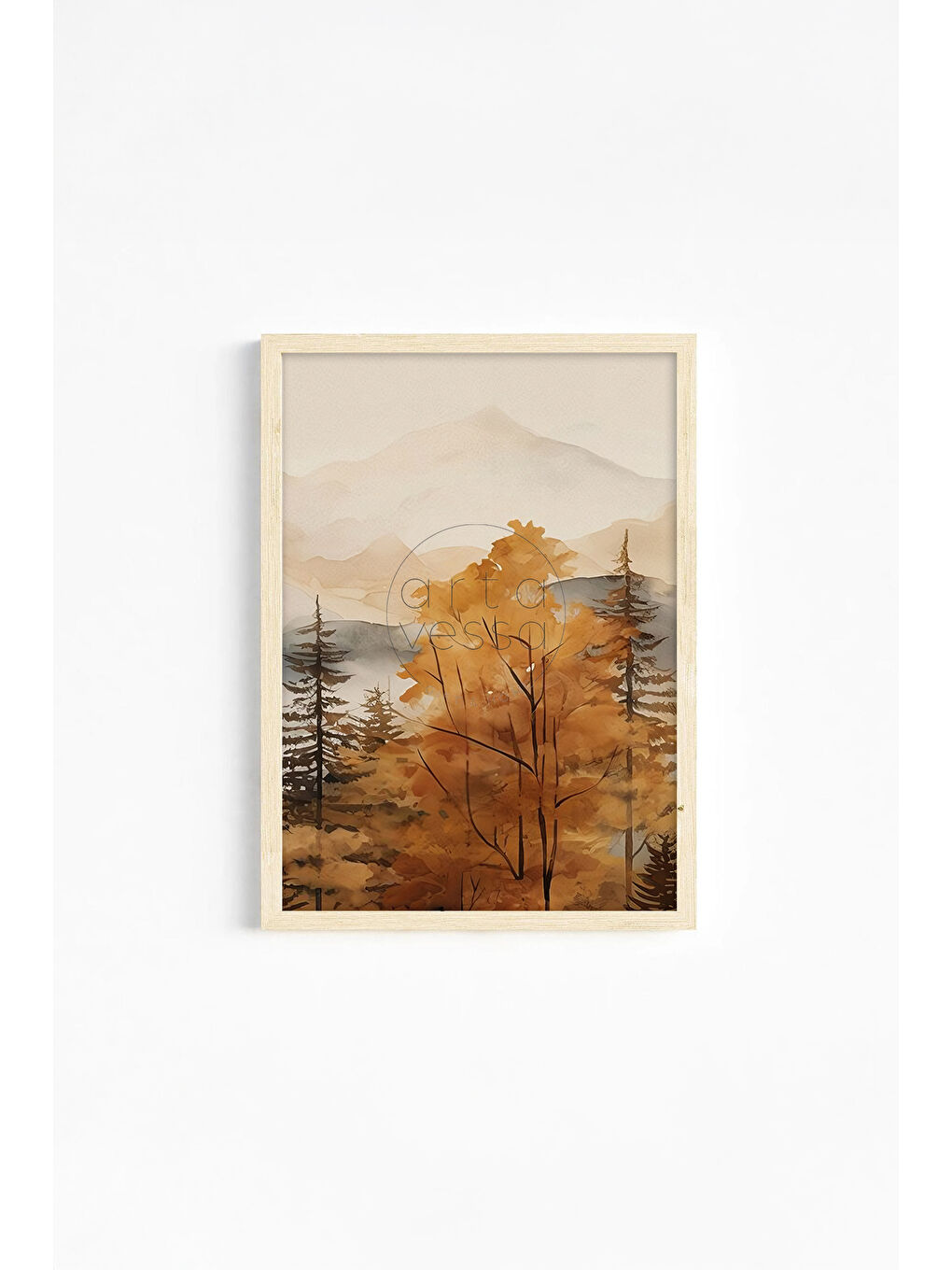 Beyaz Gerçek Ahşap Çerçeveli 3 Parça 3D Poster Tablo Seti - ERSY3SET4 - ERSY3SET4-3348-3