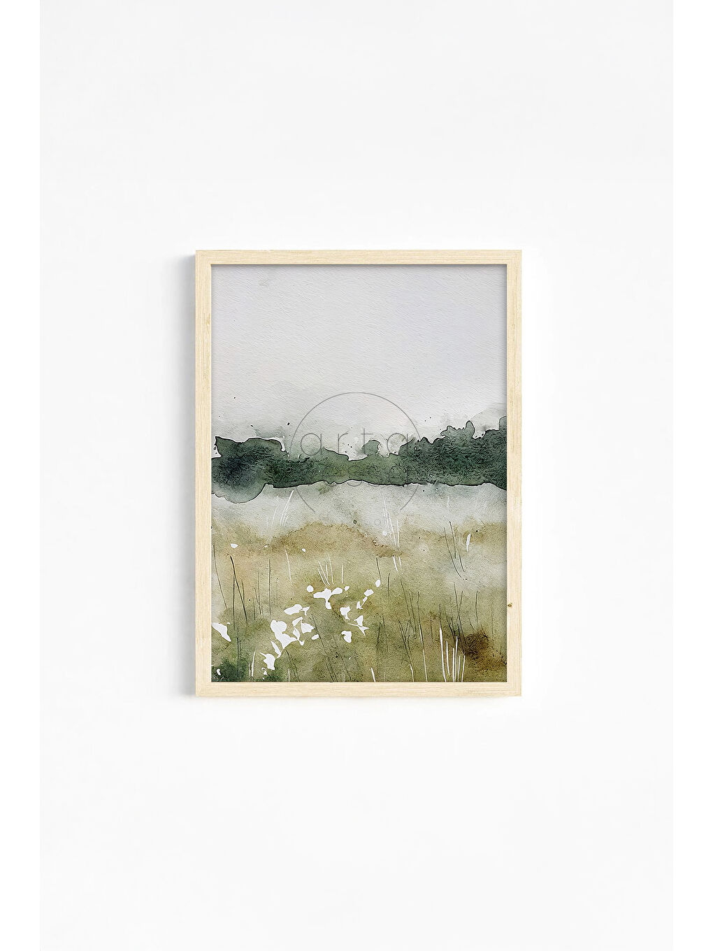 Beyaz Gerçek Ahşap Çerçeveli 3 Parça 3D Poster Tablo Seti - ERSY3SET5 - ERSY3SET5-3348-1