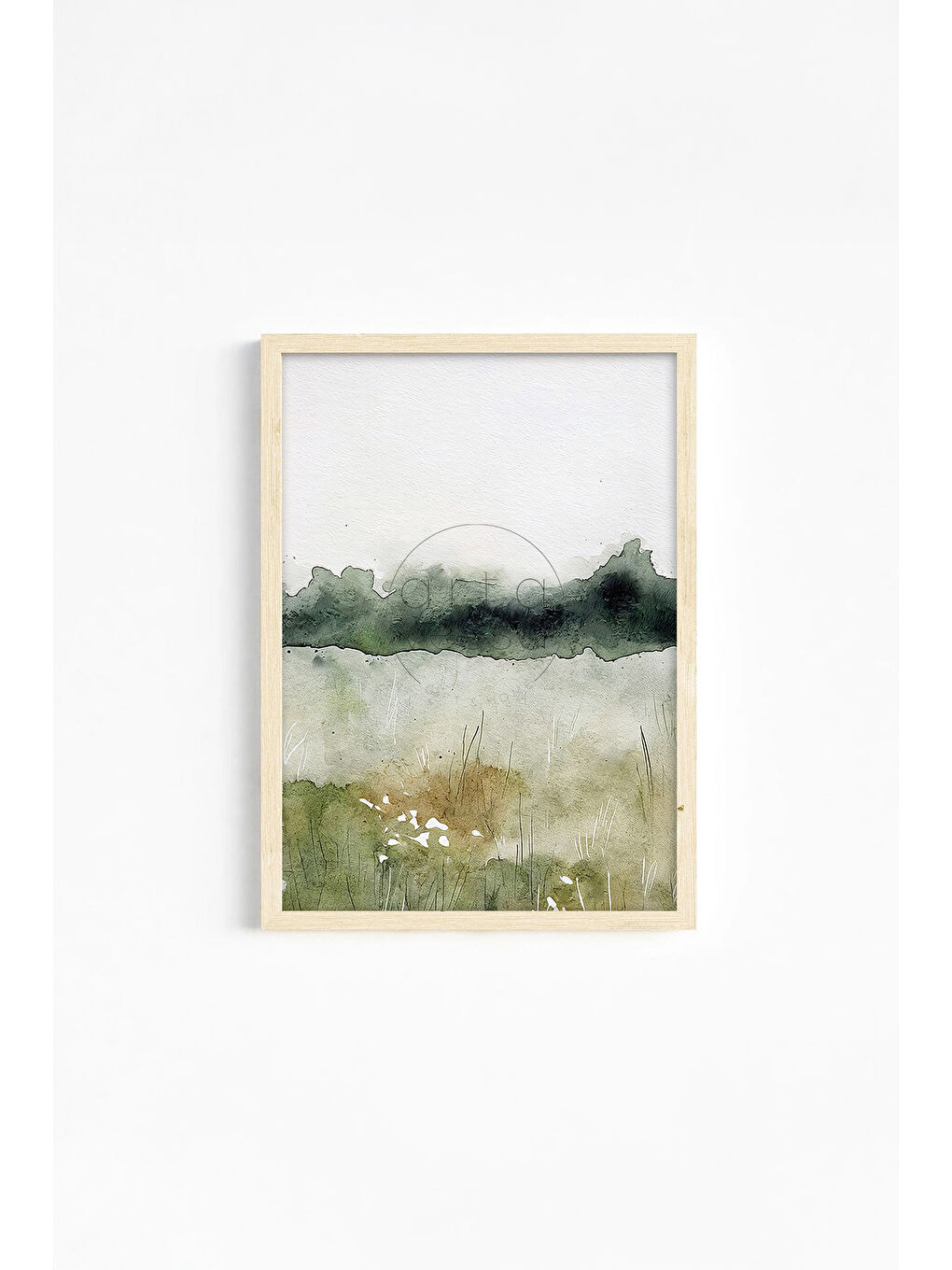 Beyaz Gerçek Ahşap Çerçeveli 3 Parça 3D Poster Tablo Seti - ERSY3SET5 - ERSY3SET5-3348-3