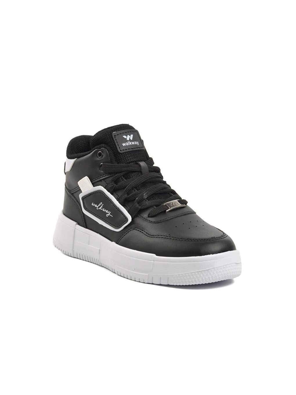 Walkway Siyah-Beyaz Nefertiti Siyah-Beyaz Unisex Hi Sneaker - 2