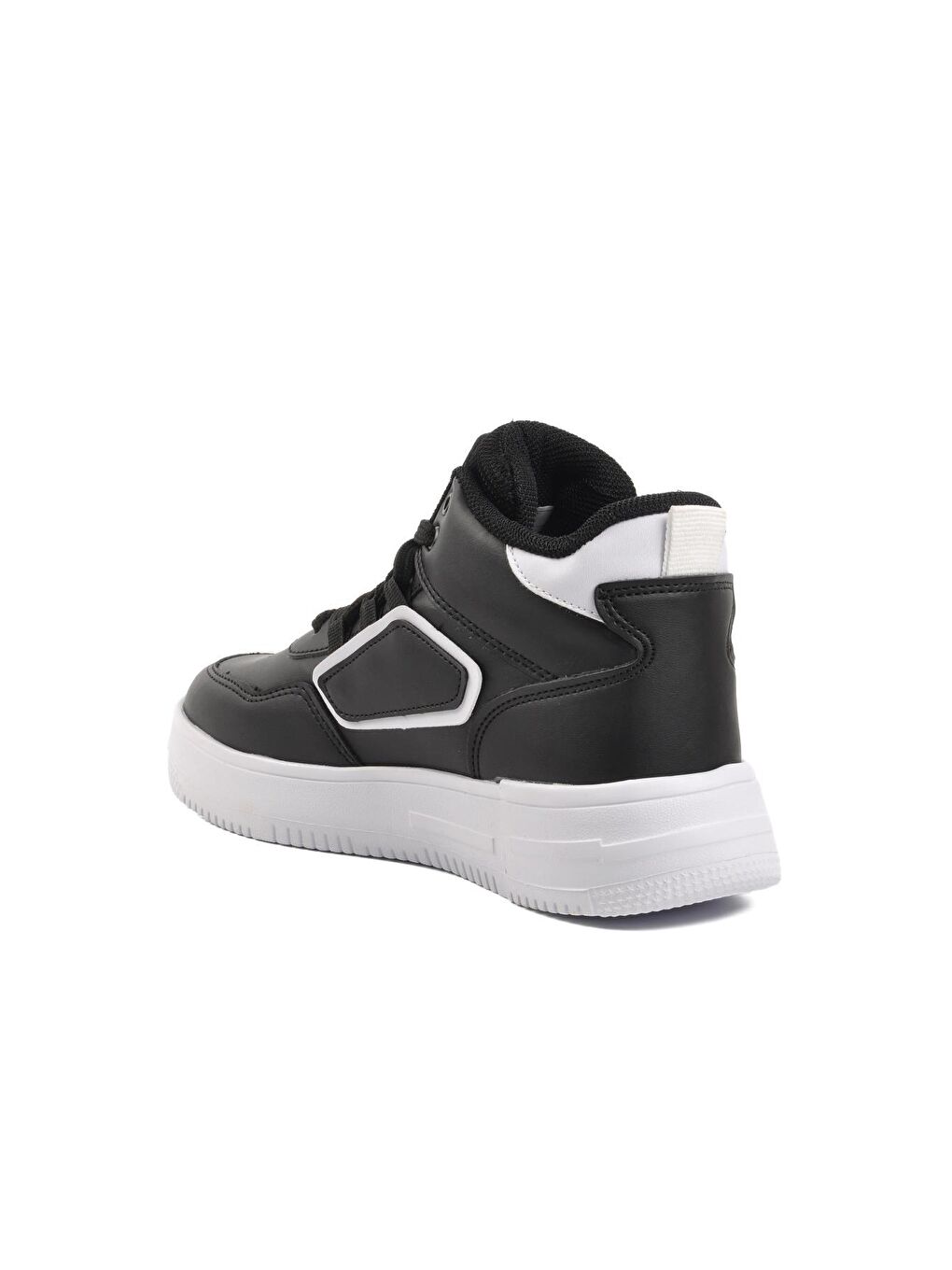 Walkway Siyah-Beyaz Nefertiti Siyah-Beyaz Unisex Hi Sneaker - 3