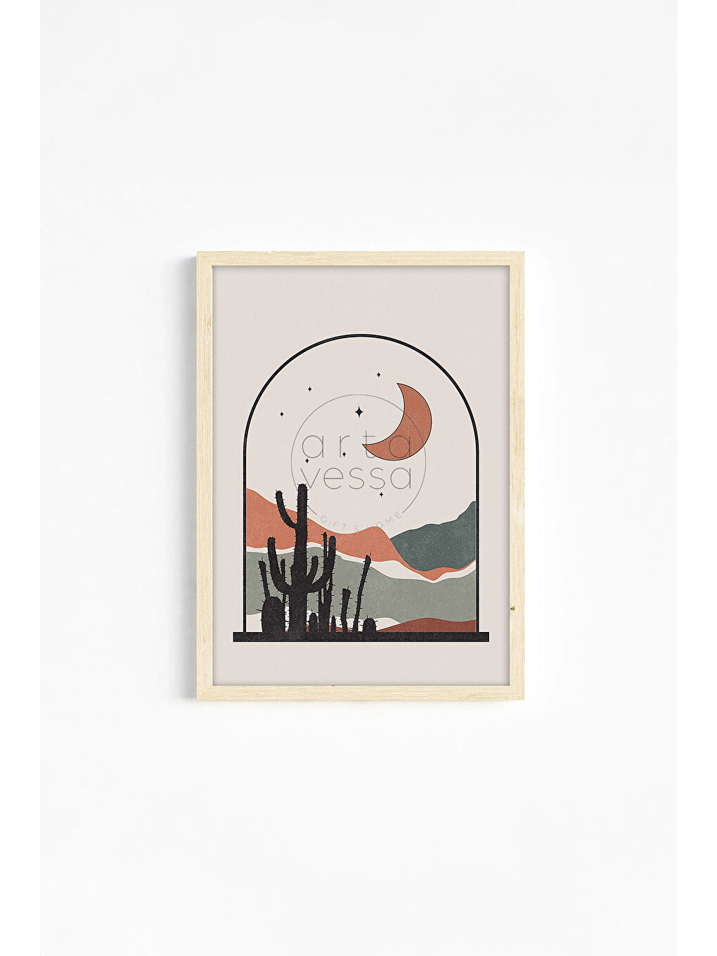 Beyaz Gerçek Ahşap Çerçeveli 3 Parça 3D Poster Tablo Seti - ERSY3SET9 - ERSY3SET9-3348-1