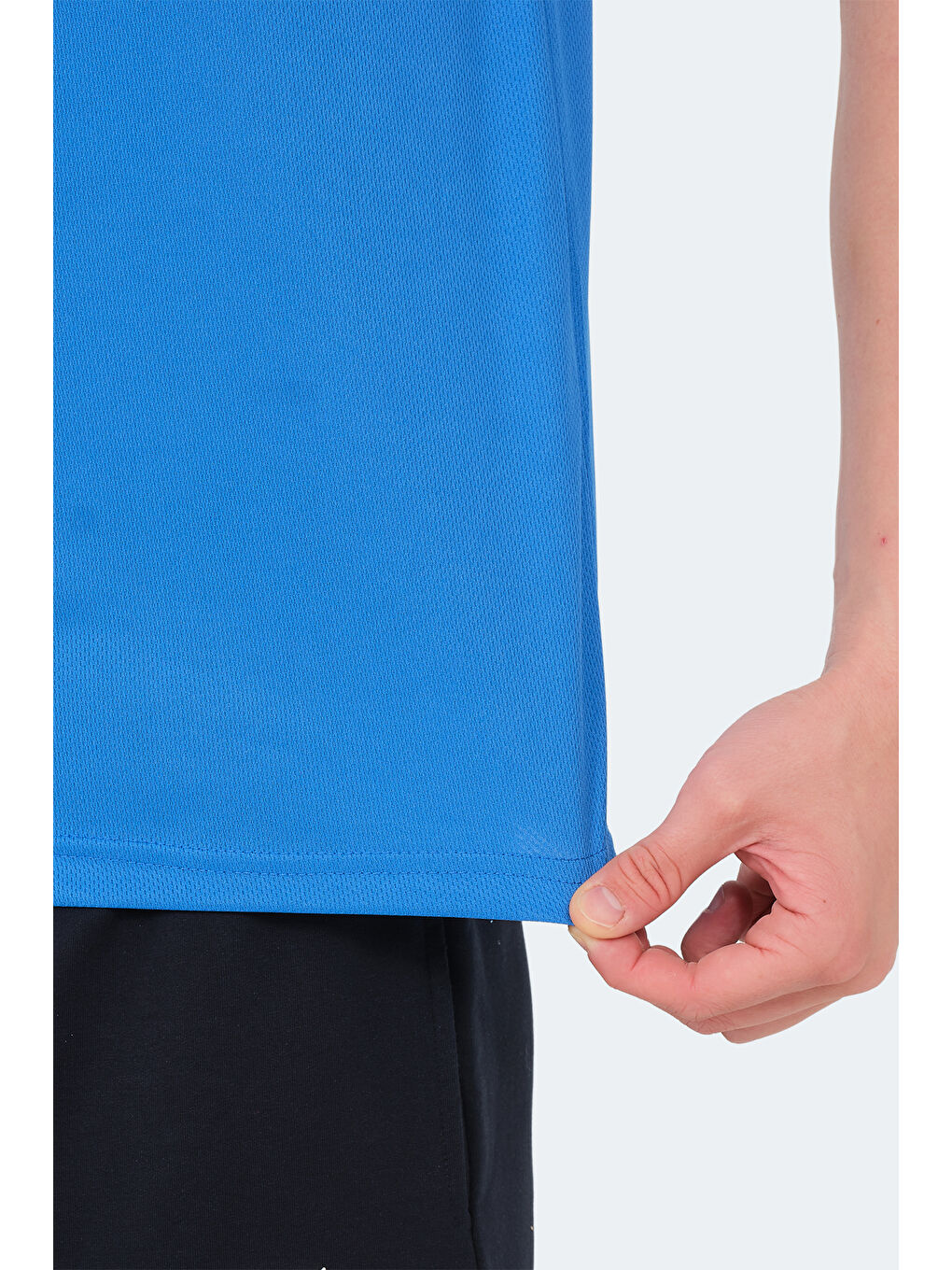 Erkek Tişört Saks Mavi-5