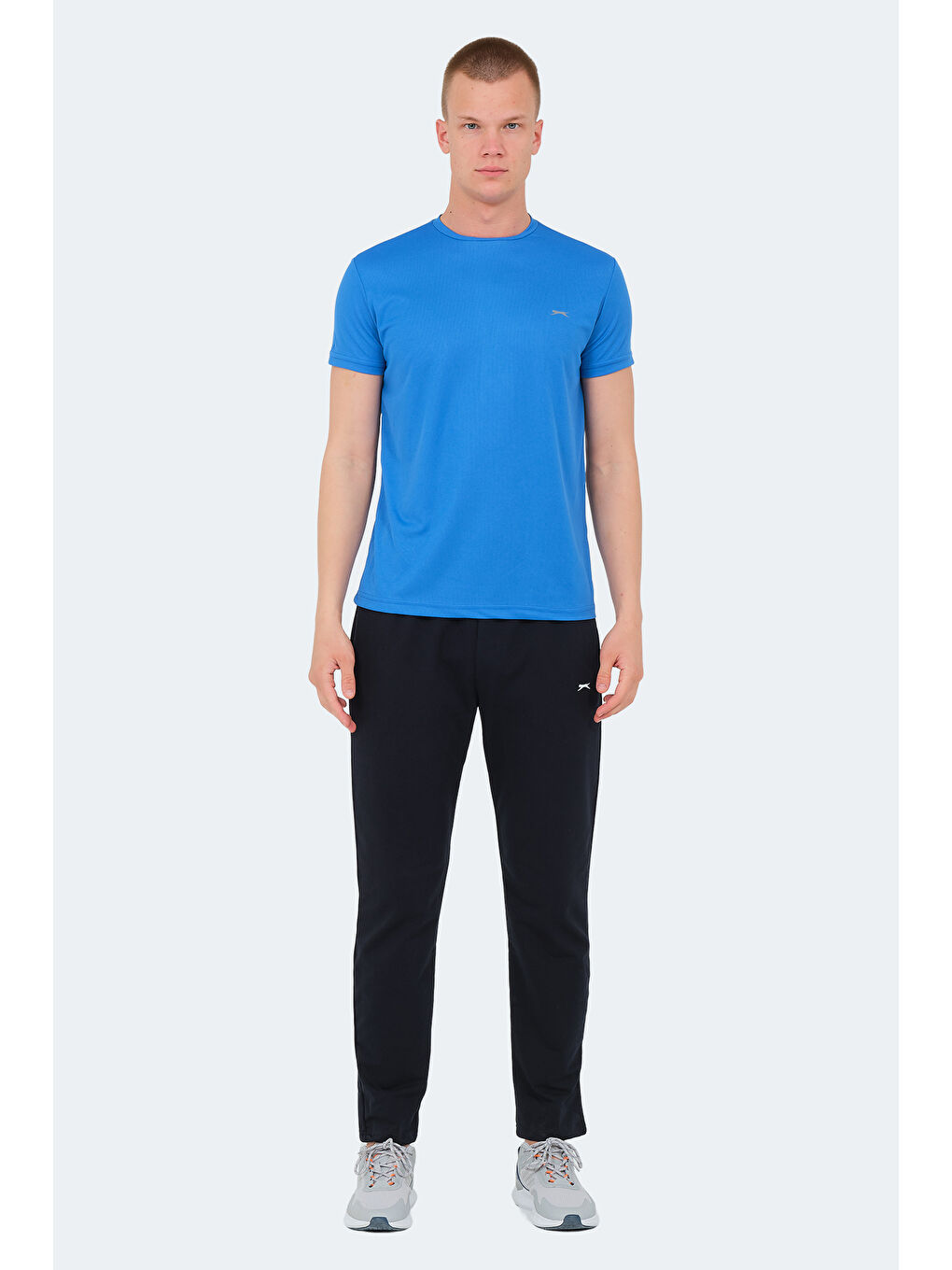 Erkek Tişört Saks Mavi-6