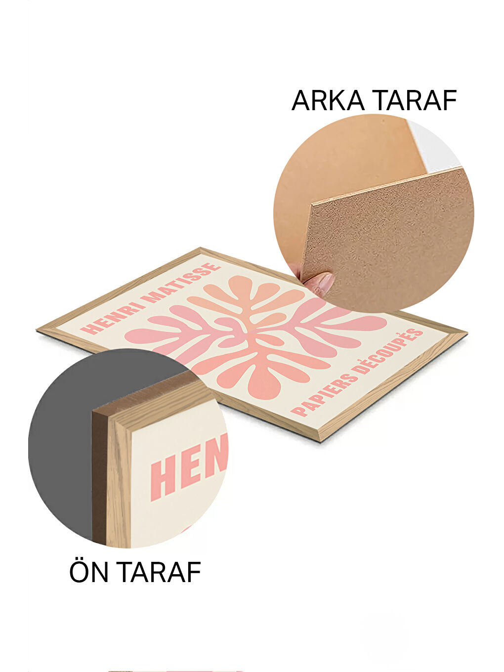 Beyaz 3 Parça Ahşap Çerçeve Görünümlü Mdf Tablo Seti - ERSYCRVSZ3SET6 - 20 x 30-1