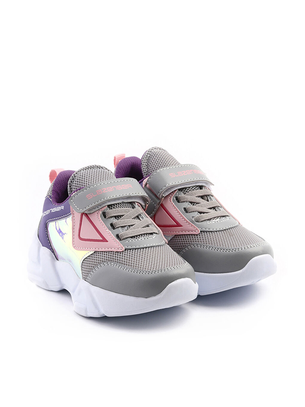 KEVAN Kız Çocuk Sneaker Ayakkabı Gri / Pembe-1