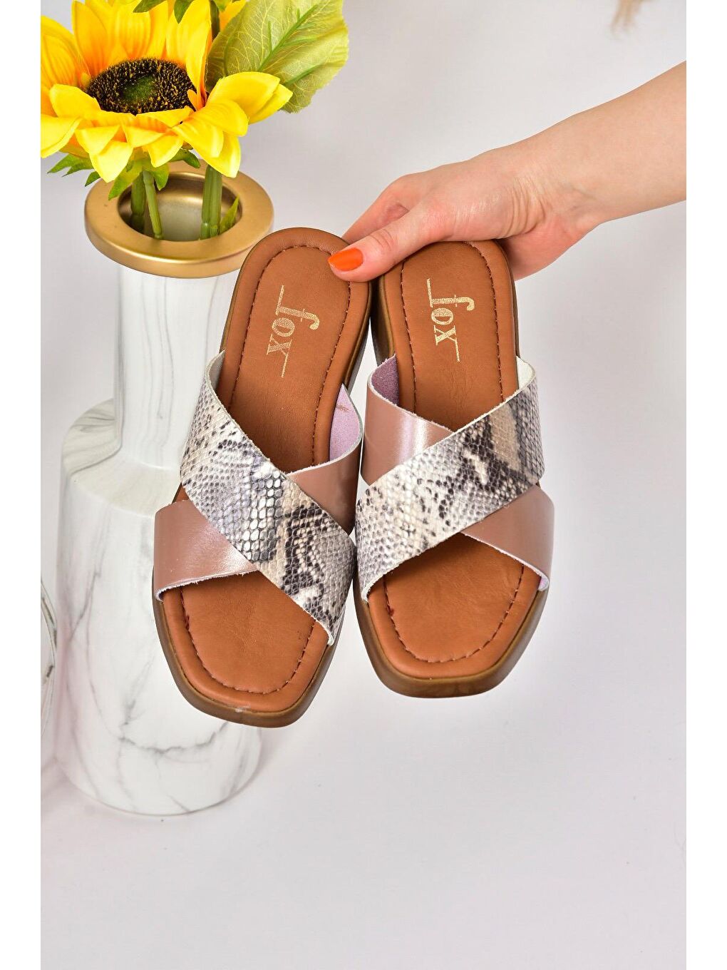 Pembe M291049903 Somon Kadın Terlik-1