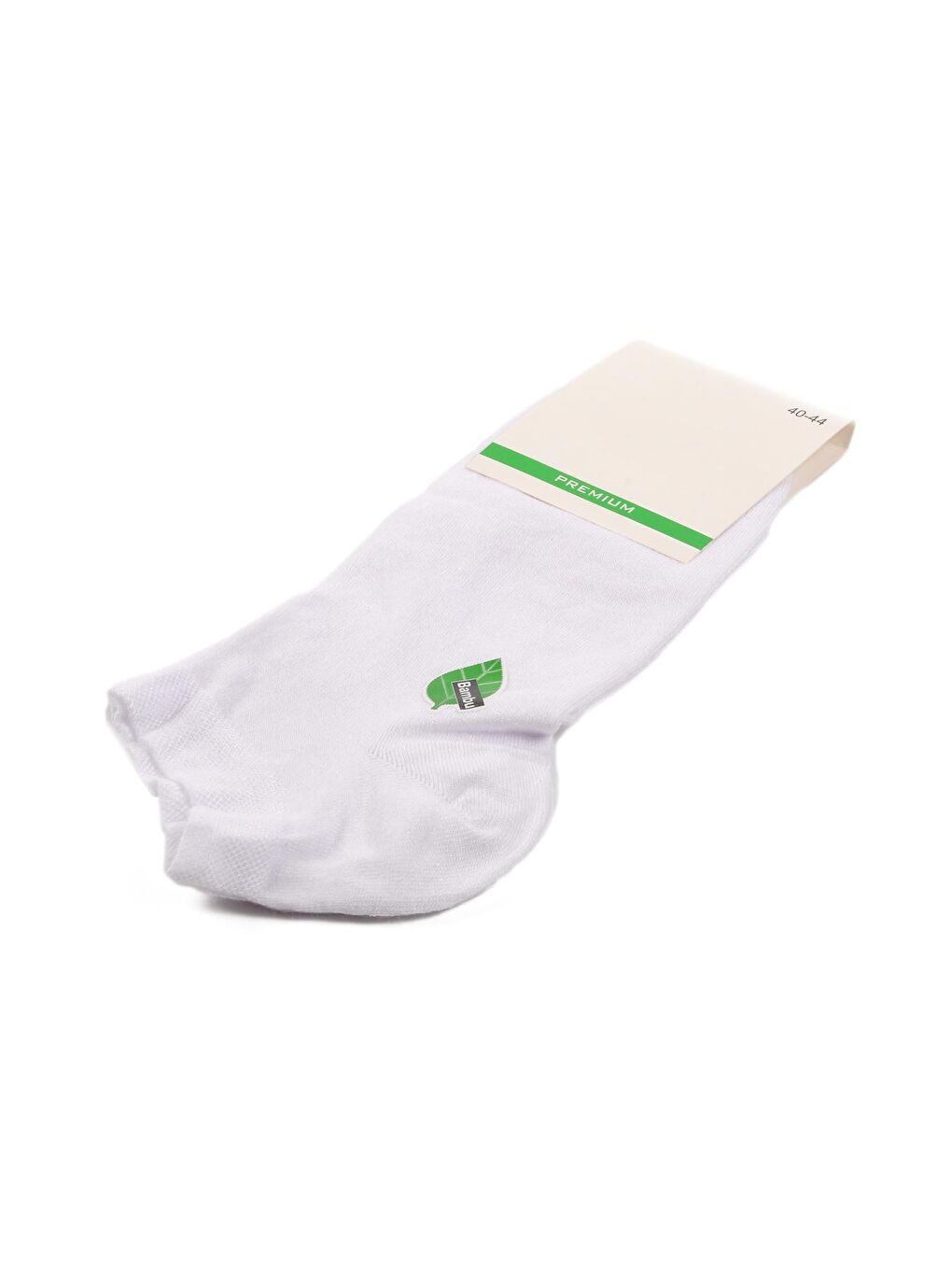 Beyaz Bambu Unisex Patik Çorap 24K001