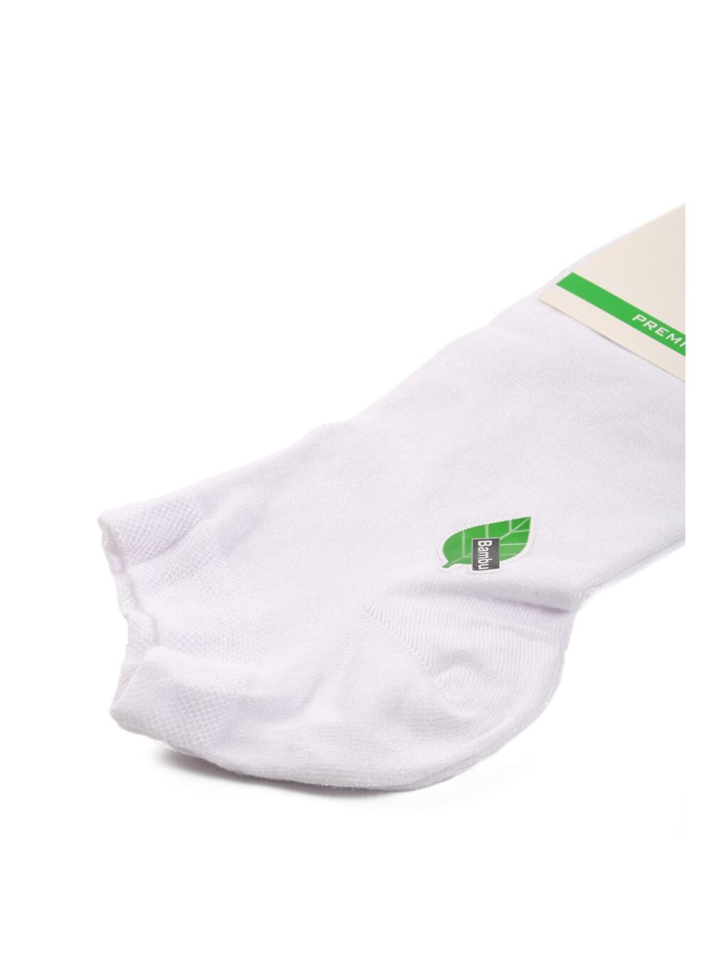 Beyaz Bambu Unisex Patik Çorap 24K001-1